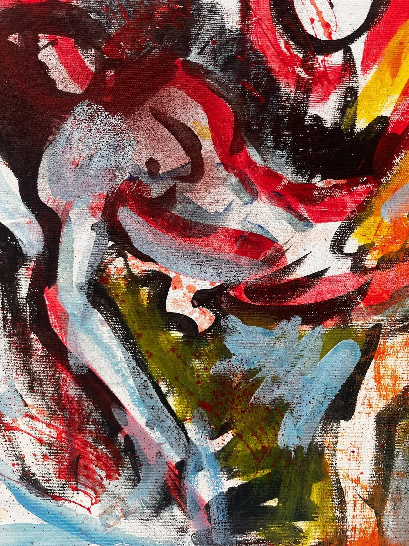 Peter Klashorst, Mozart Requiem, mixed media on canvas, 65 × 65 cm — photo 11