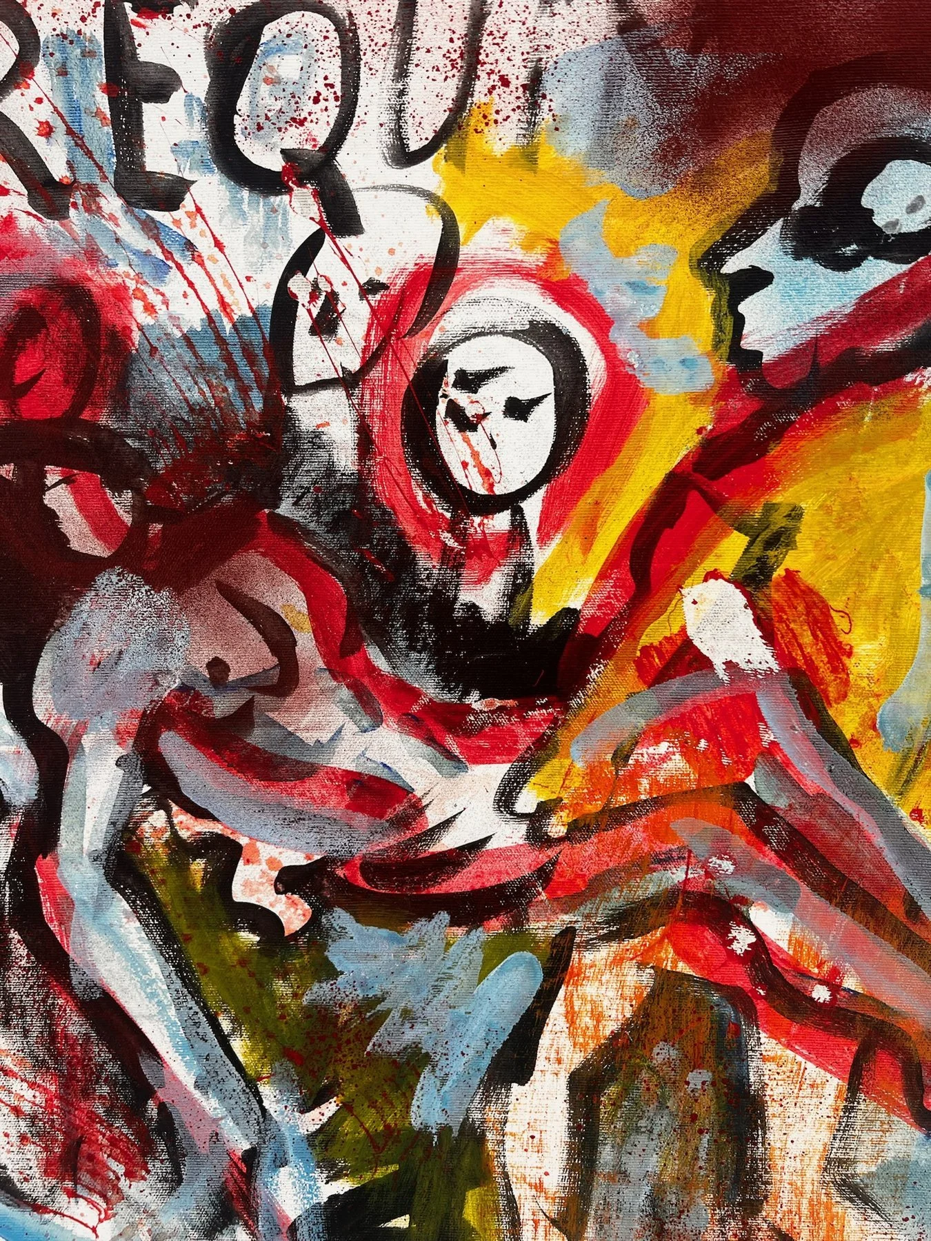 Peter Klashorst, Mozart Requiem, mixed media on canvas, 65 × 65 cm — photo 12