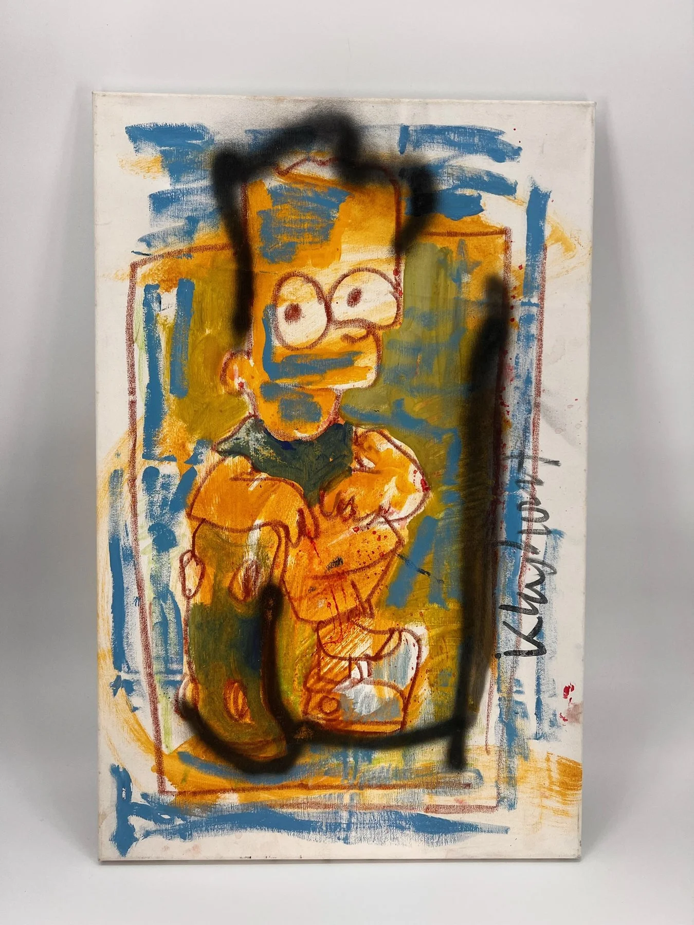 Peter Klashorst, Bart Simpson, mixed media on canvas, 85 × 55 cm — photo 1
