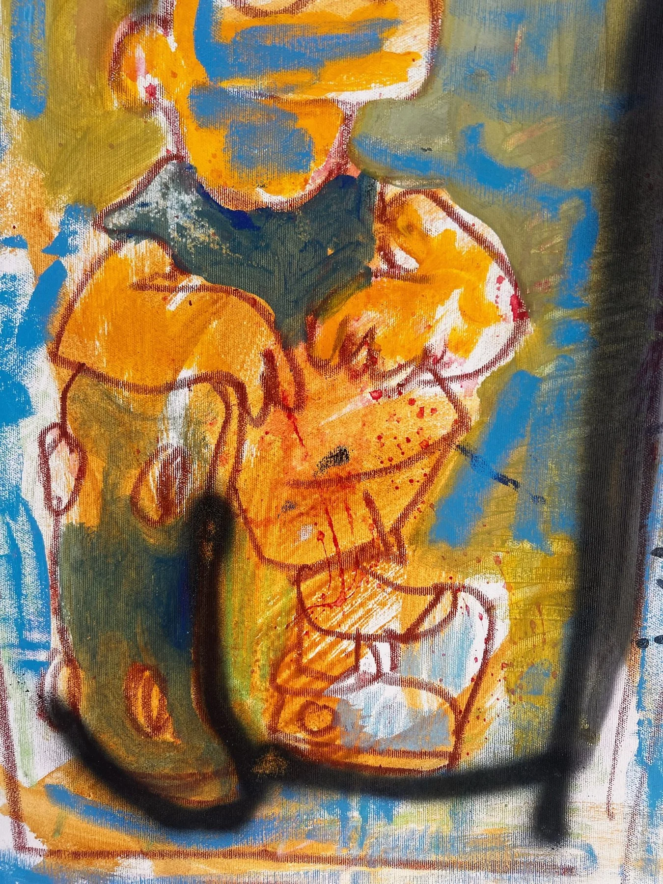 Peter Klashorst, Bart Simpson, mixed media on canvas, 85 × 55 cm — photo 3