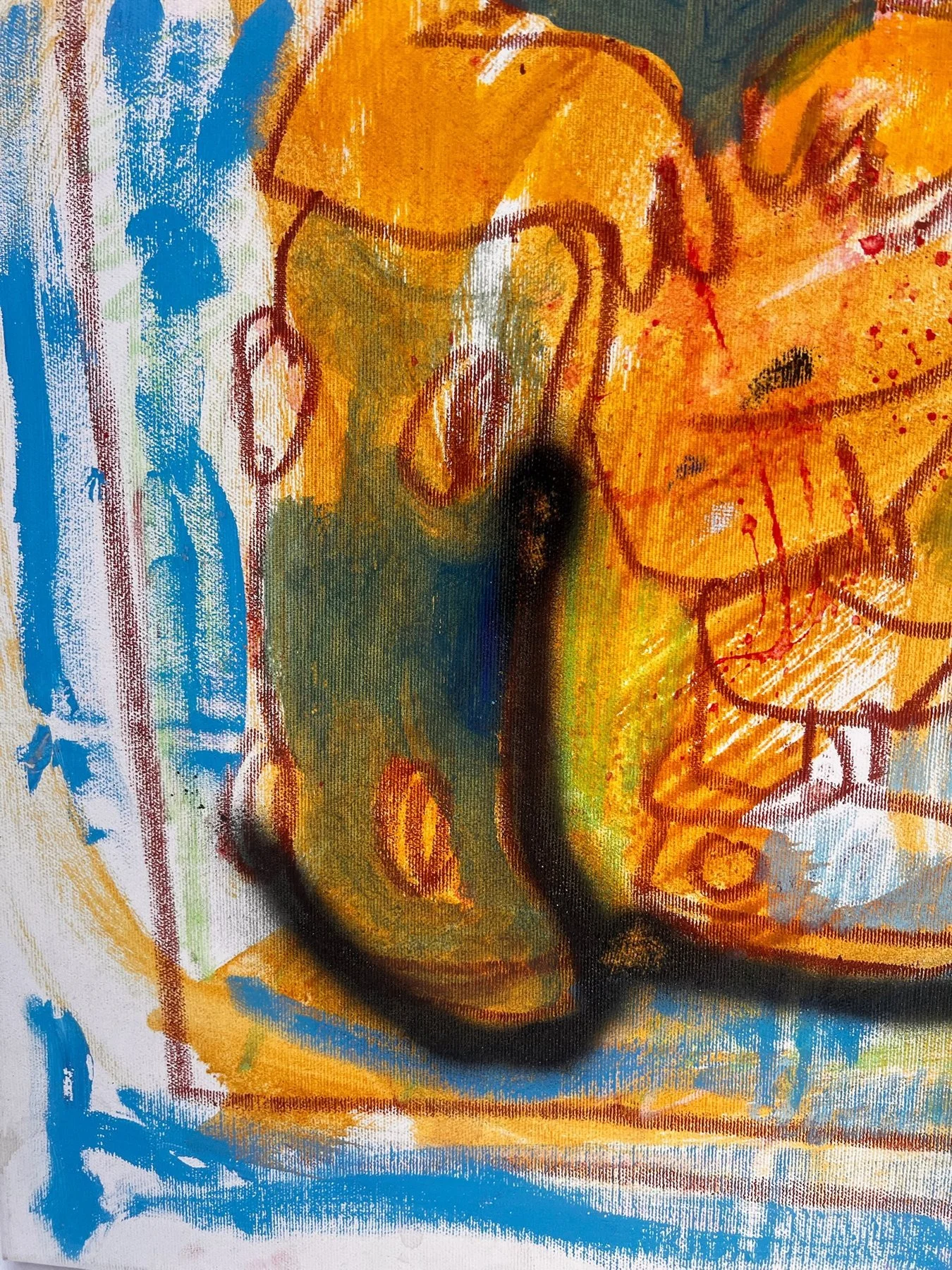 Peter Klashorst, Bart Simpson, mixed media on canvas, 85 × 55 cm — photo 4