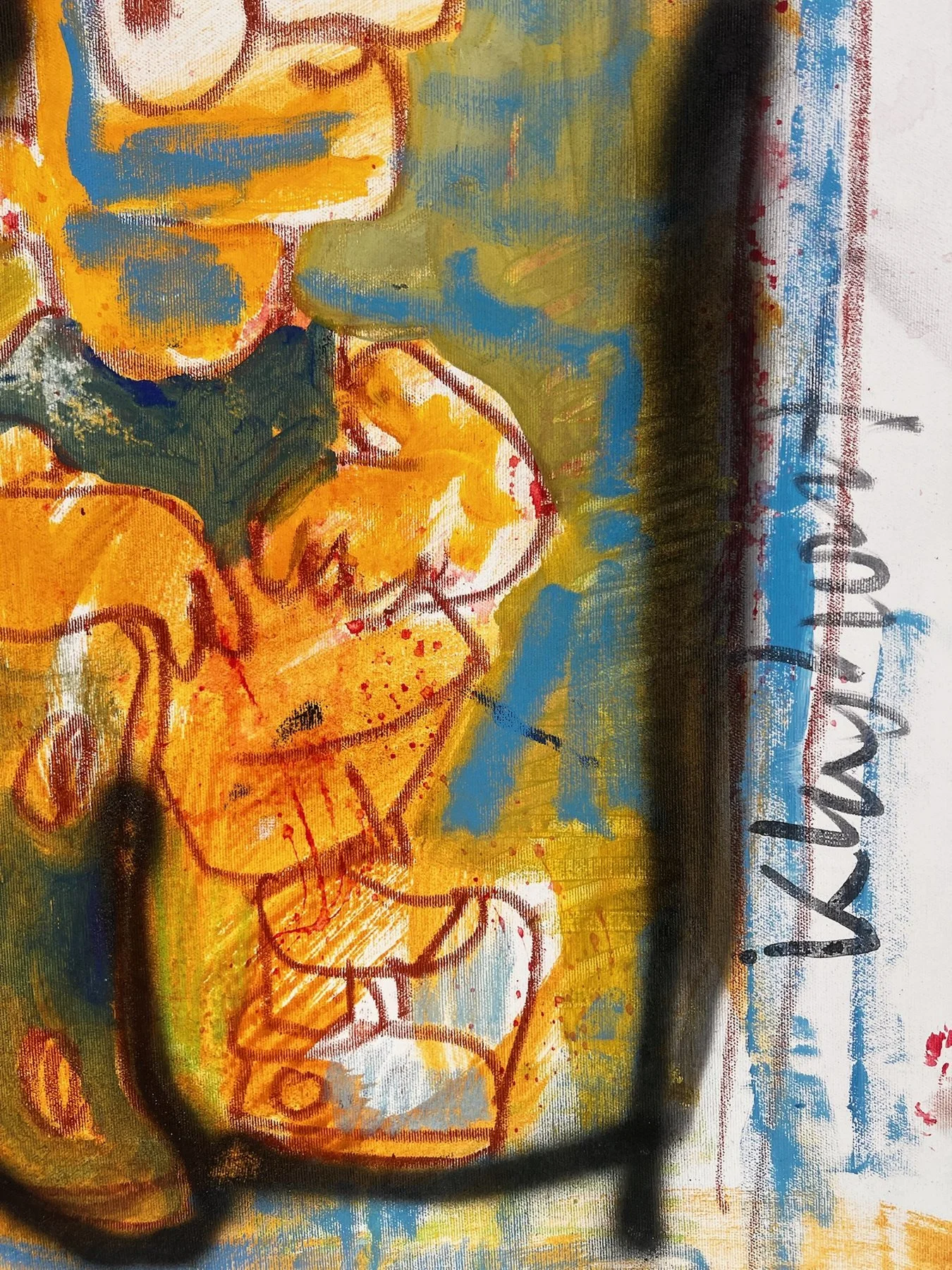 Peter Klashorst, Bart Simpson, mixed media on canvas, 85 × 55 cm — photo 5