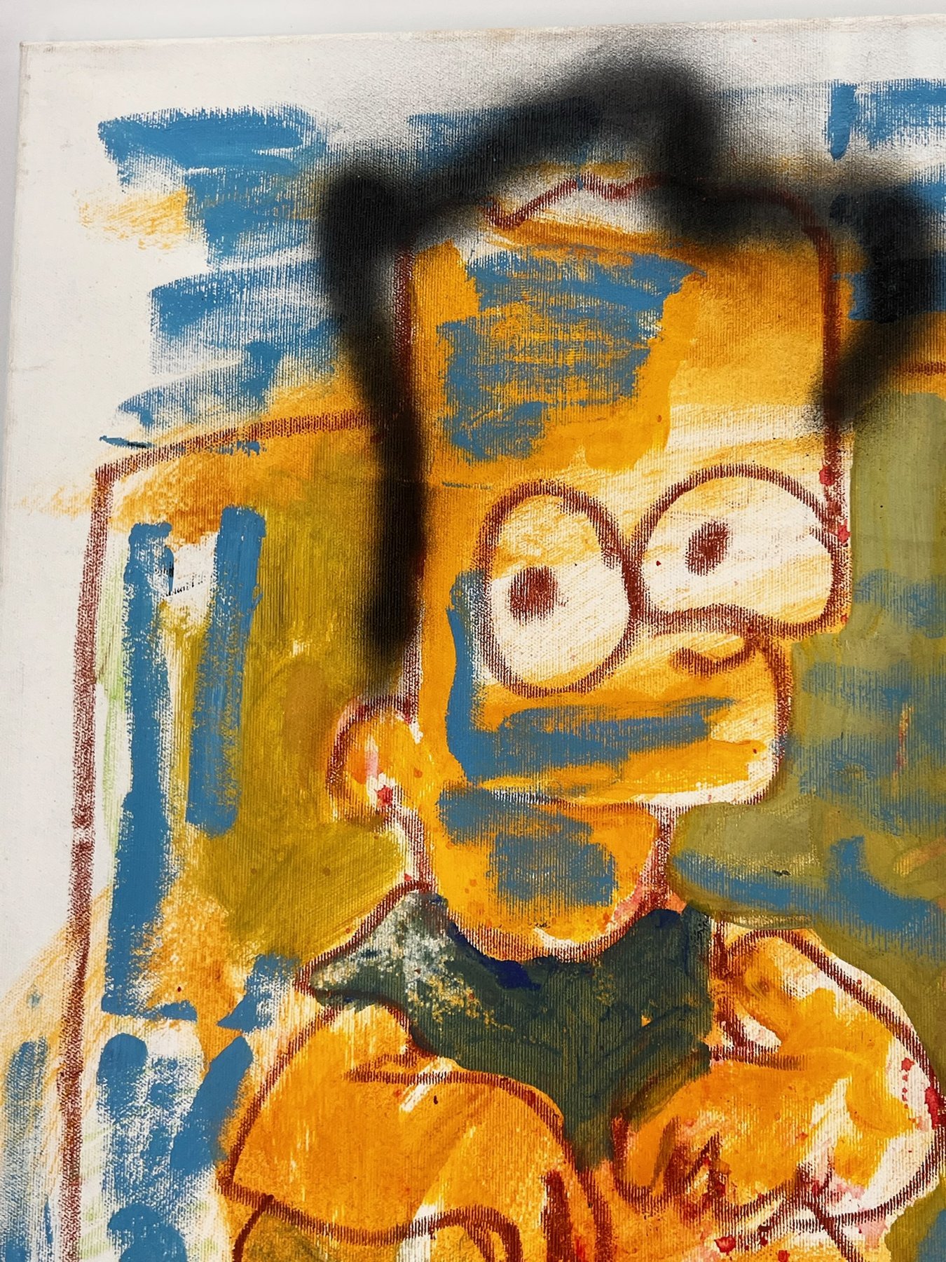 Peter Klashorst, Bart Simpson, mixed media on canvas, 85 × 55 cm — photo 8