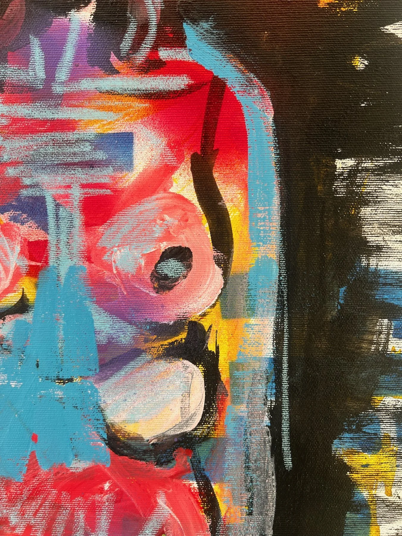 Peter Klashorst, Standing Nude, mixed media on canvas, 85 × 50 cm — photo 4