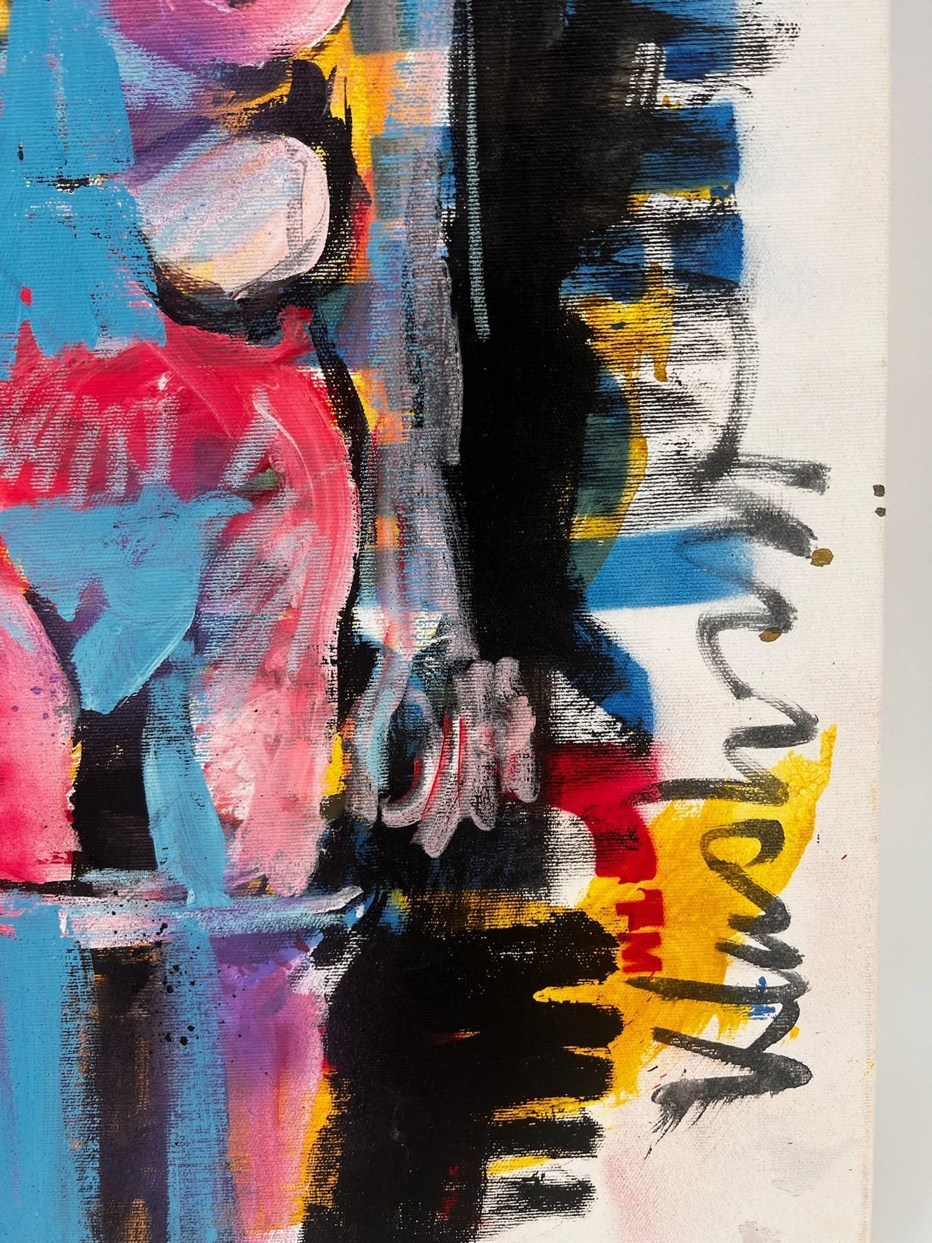 Peter Klashorst, Standing Nude, mixed media on canvas, 85 × 50 cm — photo 7