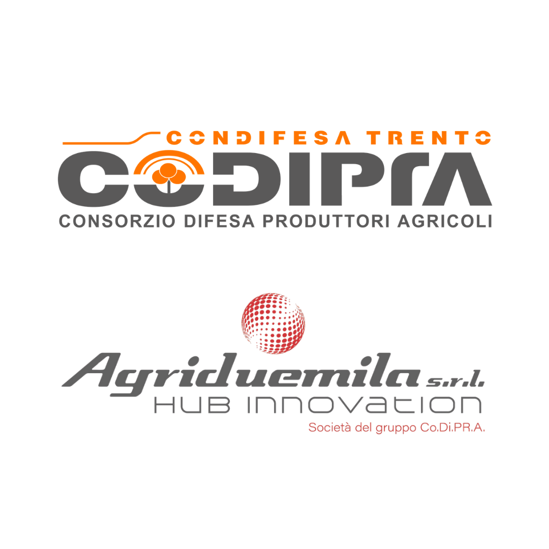 Loghi di CoDi.PRA e Agriuemila, associazioni di difesa e innovazione agricola.