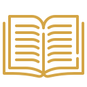 Open book with pages showing text