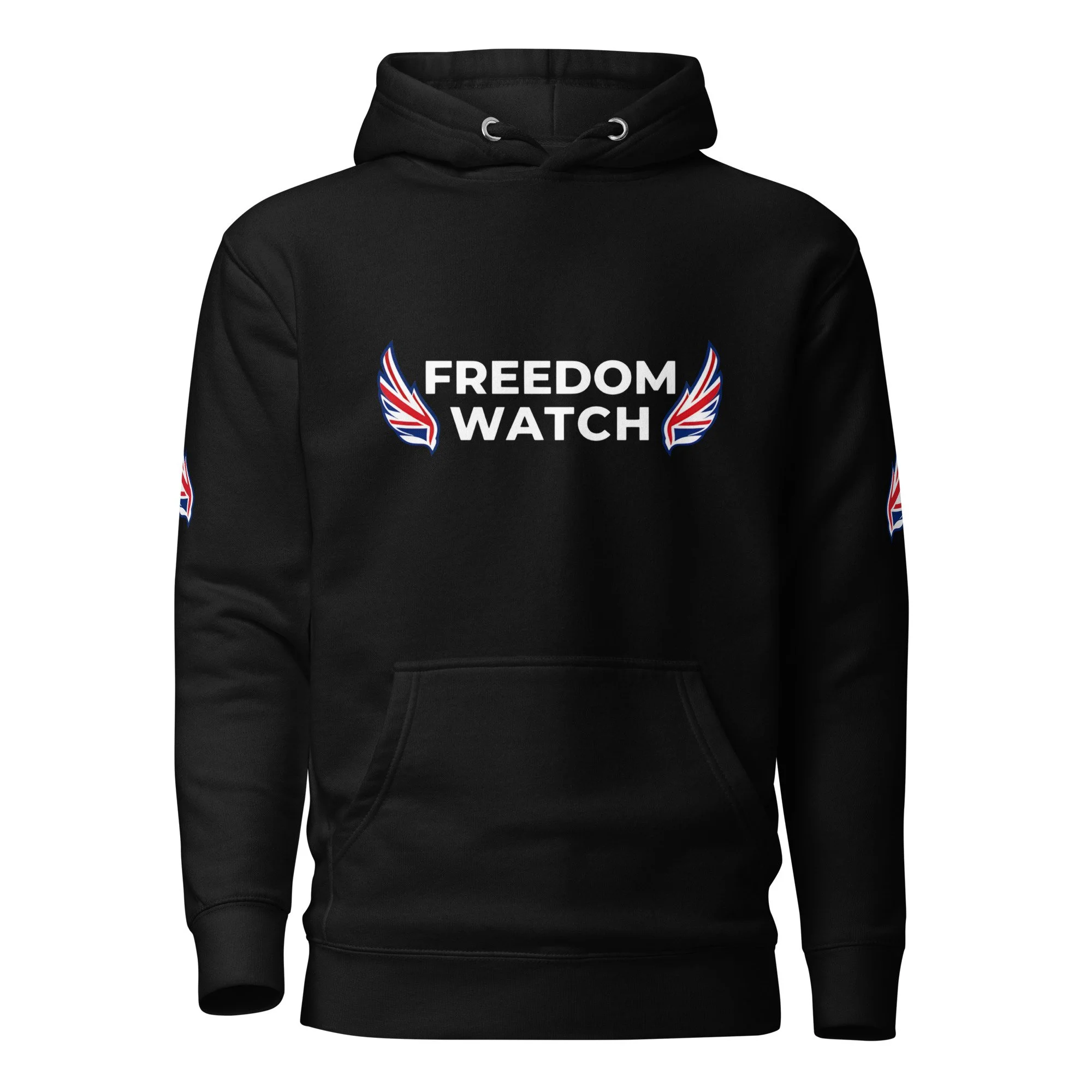 New Black Freedom Watch GB - Unisex Premium Hoodie