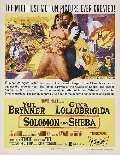 Locandina del film "Solomon and Sheba".