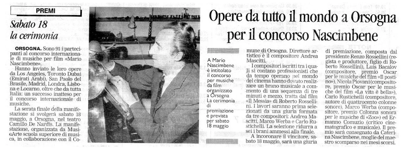 Articolo giornalistico.