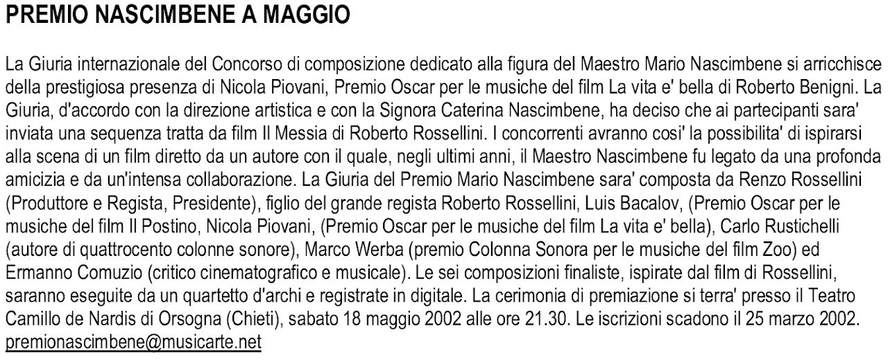 Articolo giornalistico.