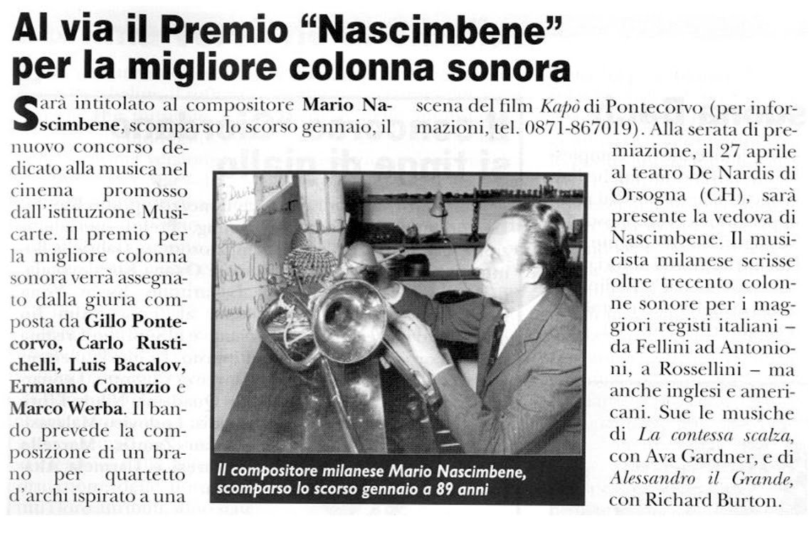 Articolo giornalistico.