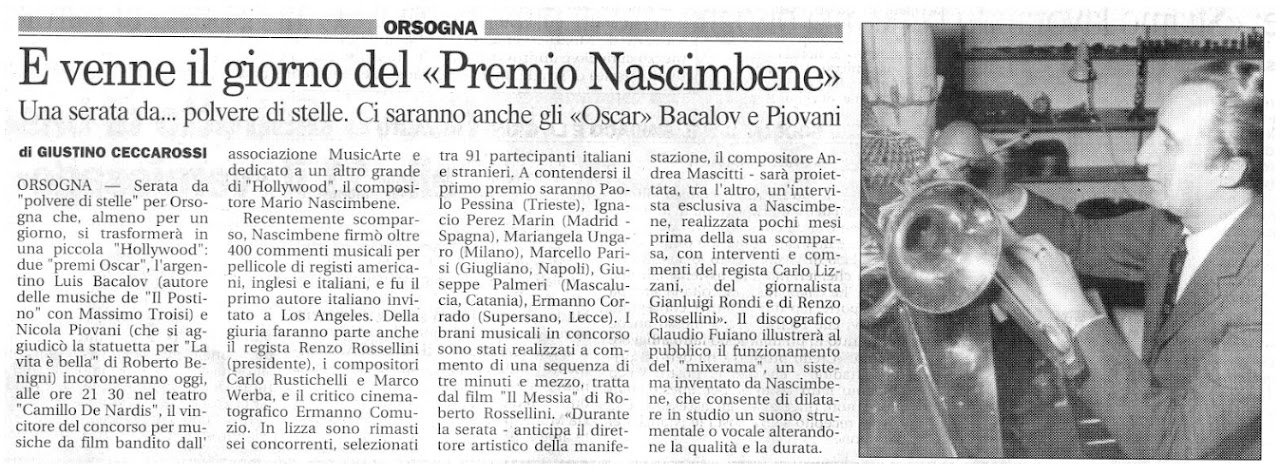Articolo giornalistico.