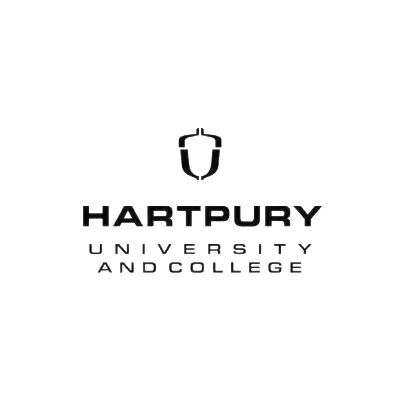 Hartpury University and College logo with a stylized shield above the name.