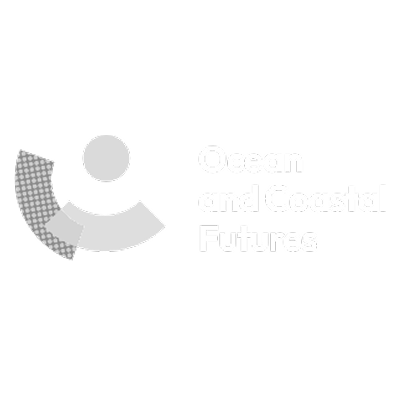 Logo of Ocean and Coastal Futures with a stylized wave and circle design.