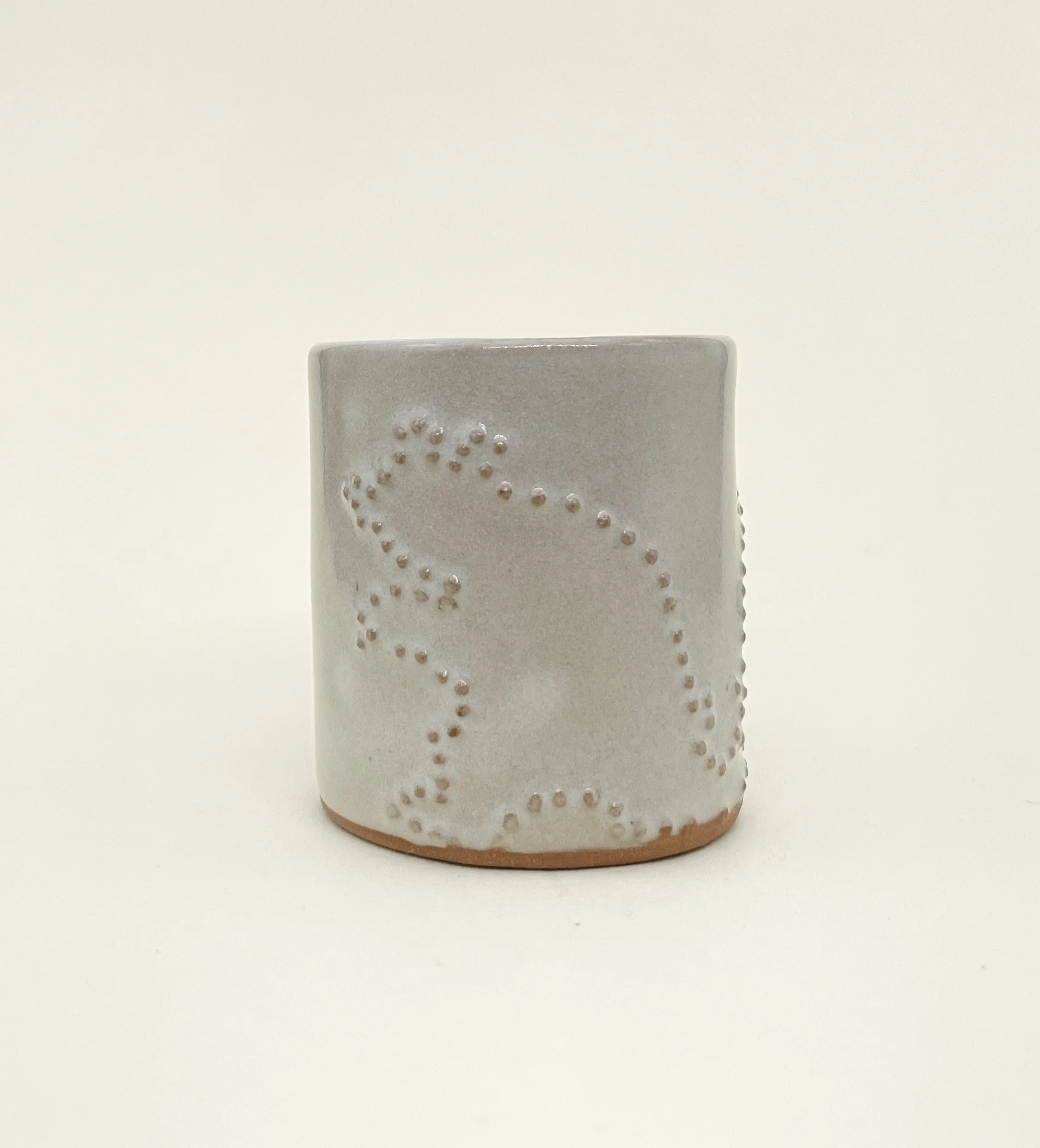 Paper Bear Espresso Mug, Ceramic Espresso Mug, embossed dot details, Decoration Saves