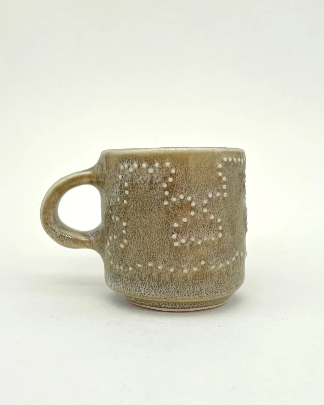 Paper Bear Espresso Mug, Ceramic Espresso Mug, embossed dot details, Decoration Saves