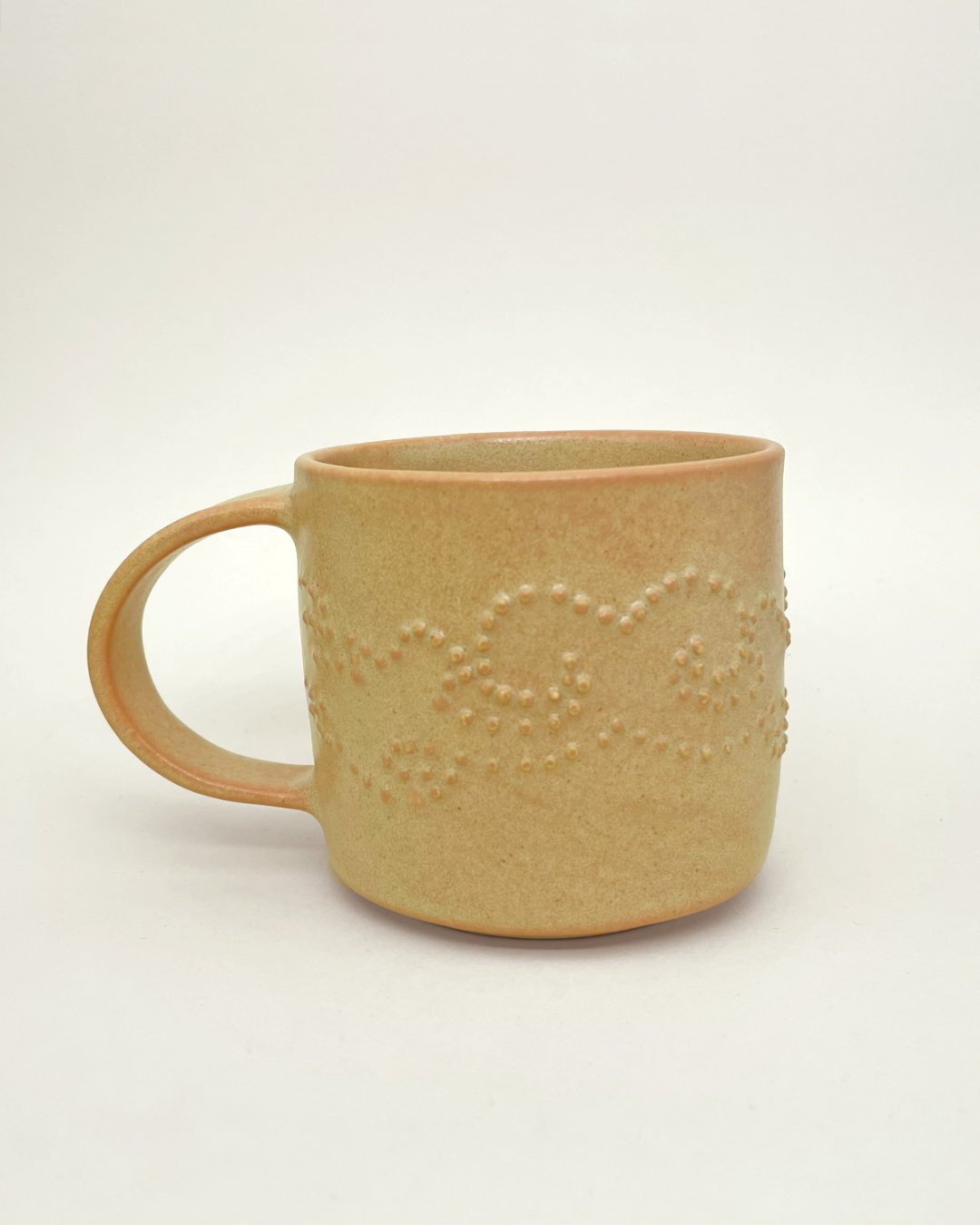 Floral Decal Mug - Yellow