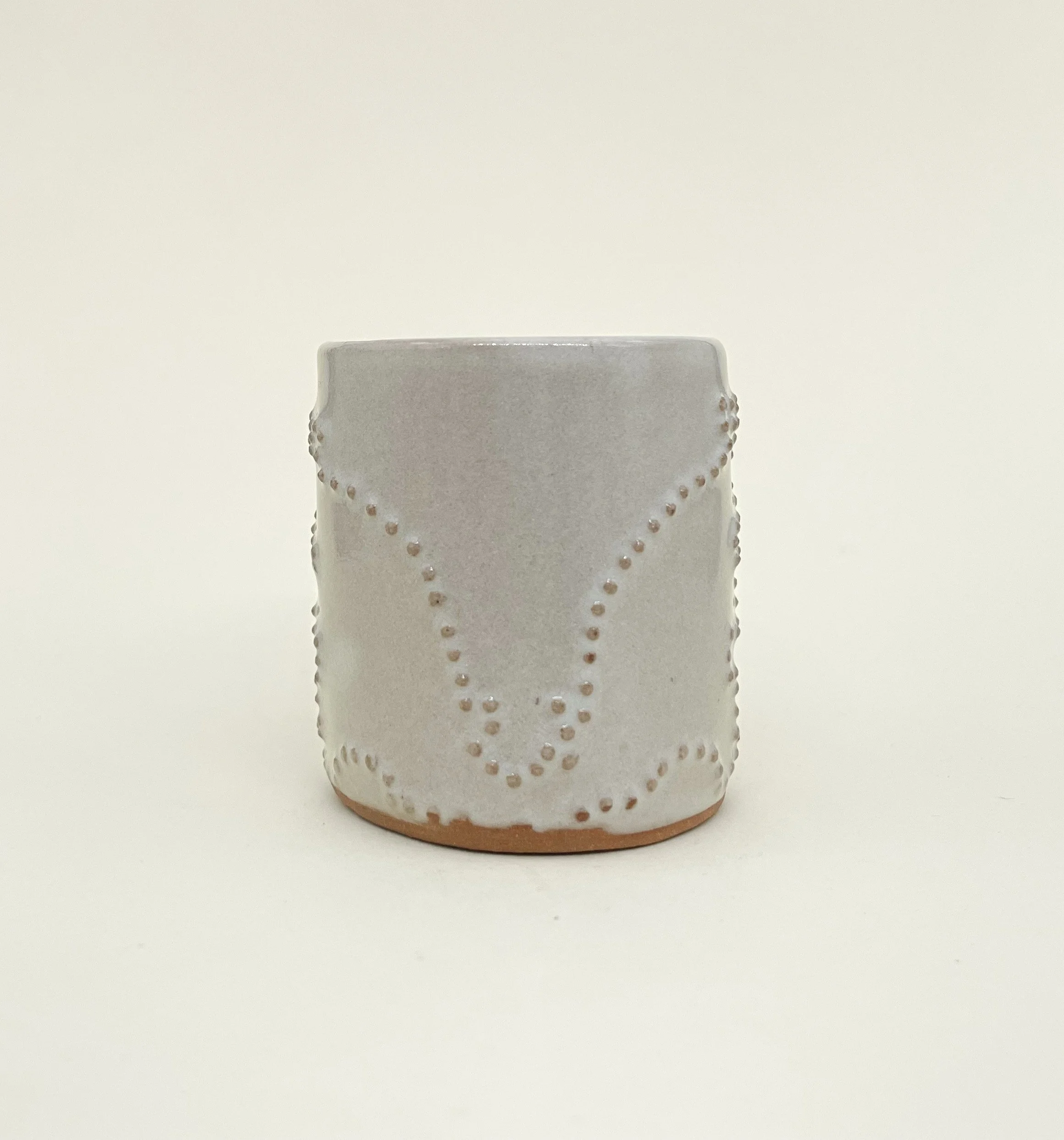 Paper Bear Espresso Mug, Ceramic Espresso Mug, embossed dot details, Decoration Saves