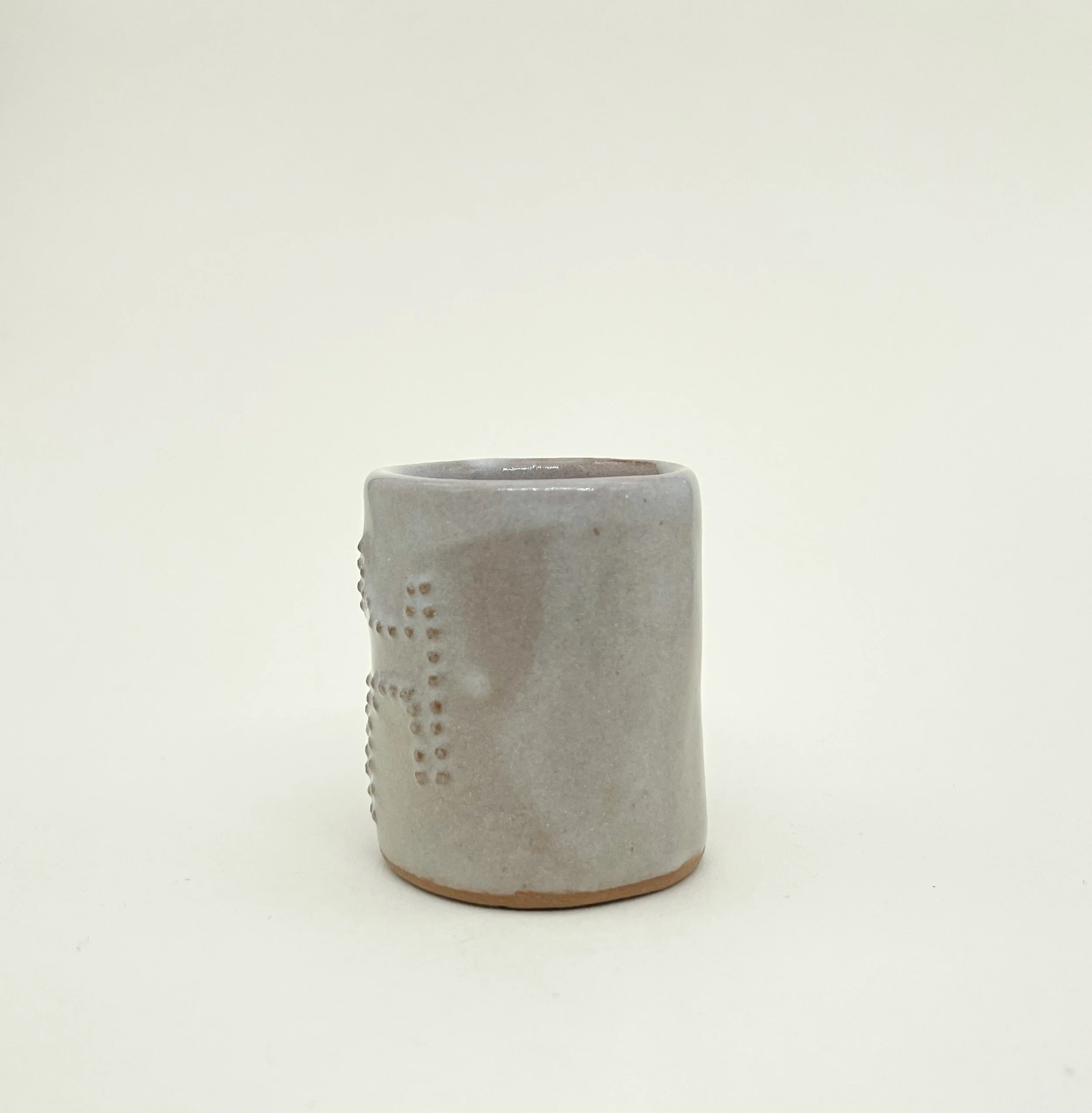 4 Shot Glass, Ceramic Shot Glass, embossed dot details, Decoration Saves