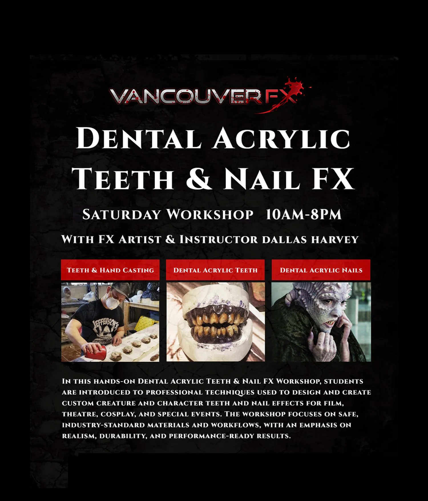 Dental Acrylic Teeth & Nail FX