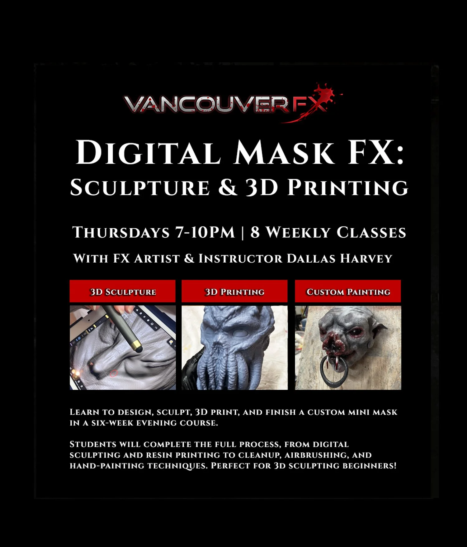 Digital Mask FX: Sculpture & 3D Printing