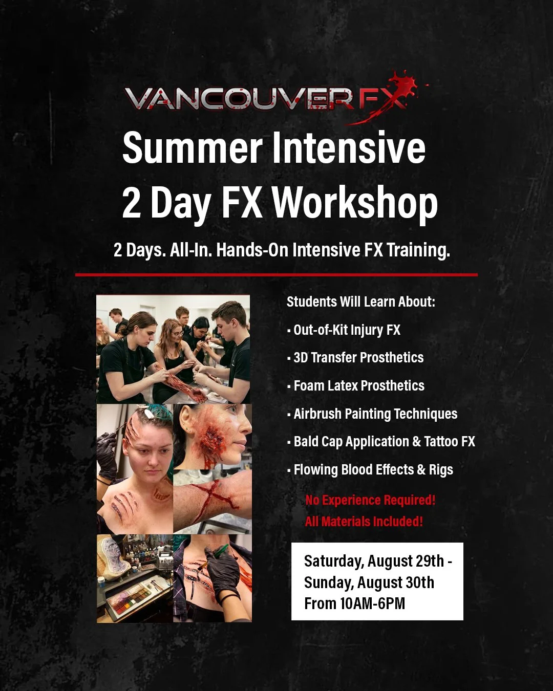 Summer Intensive 2 Day FX Workshop: August 29 & Sunday, August 30, 2026