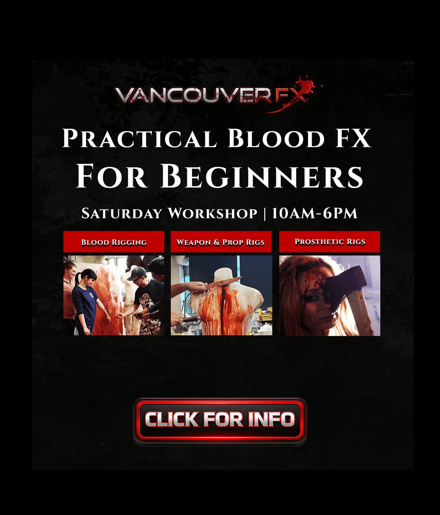 Practical Blood FX For Beginners -  Saturday, April 25th, 2026