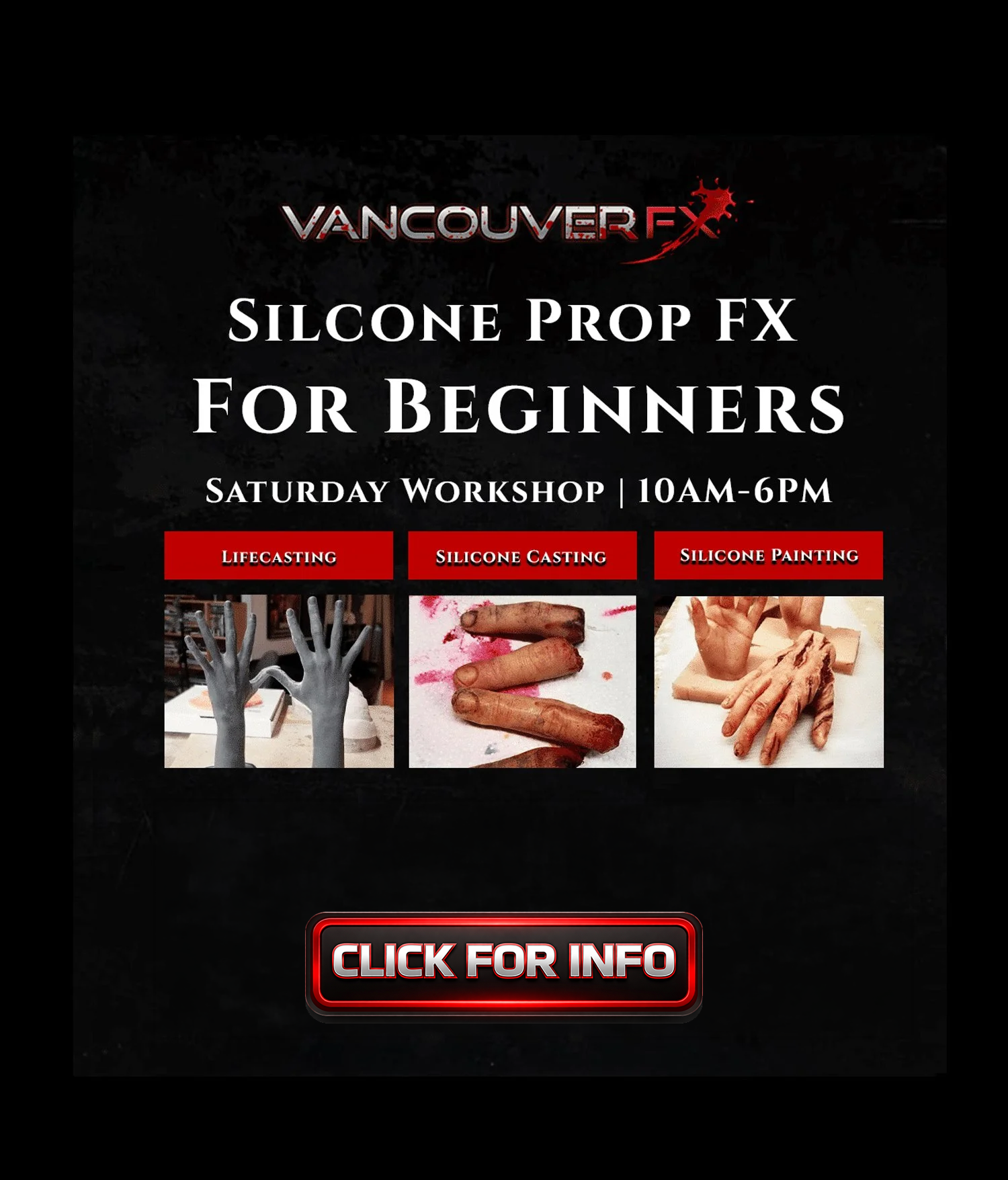 Silicone Prop FX For Beginners - Saturday, May 16th, 2026 - CLICK IMAGE FOR COURSE DETAILS