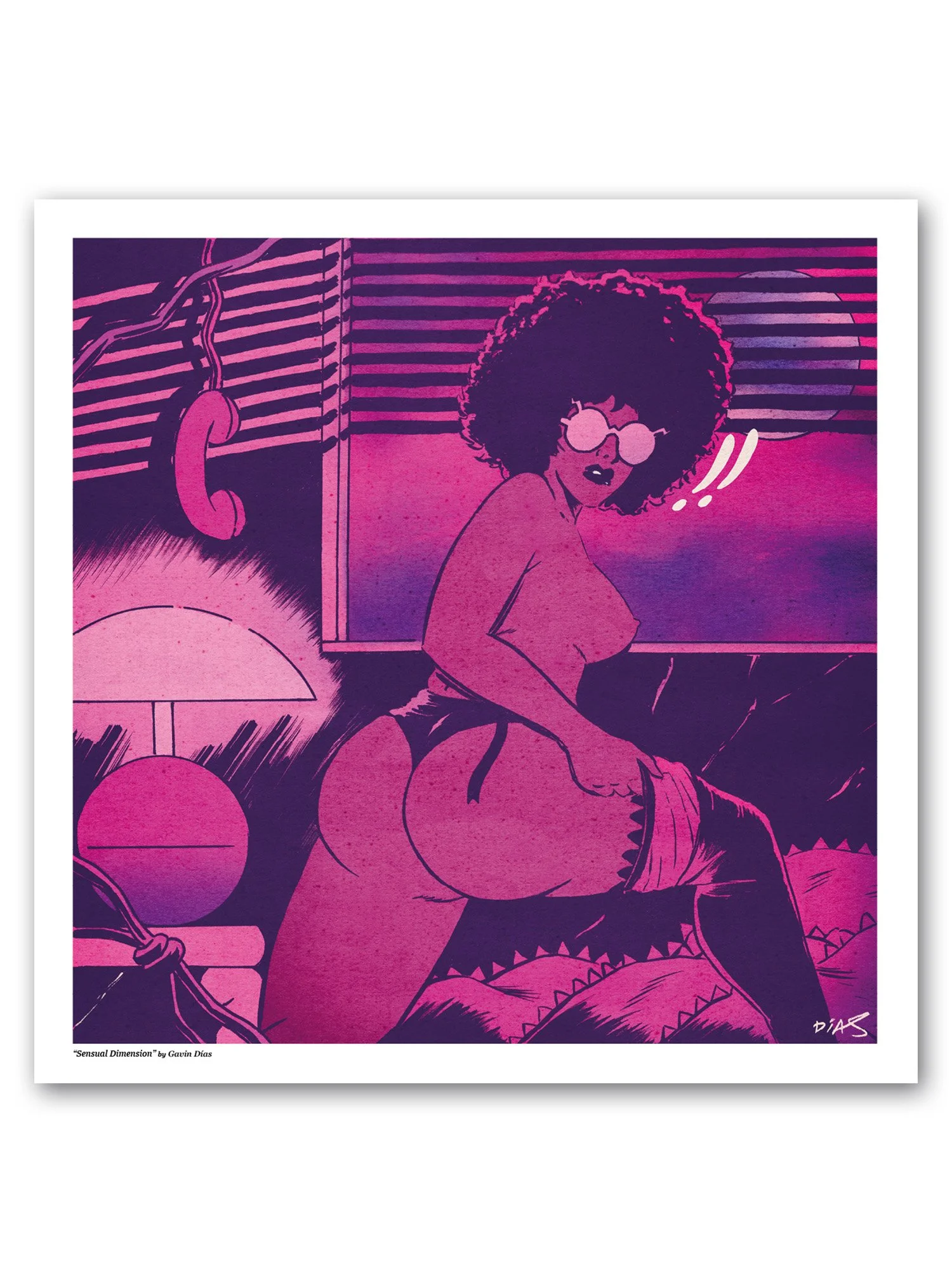 “Sensual Dimension’’ 9x9" Print