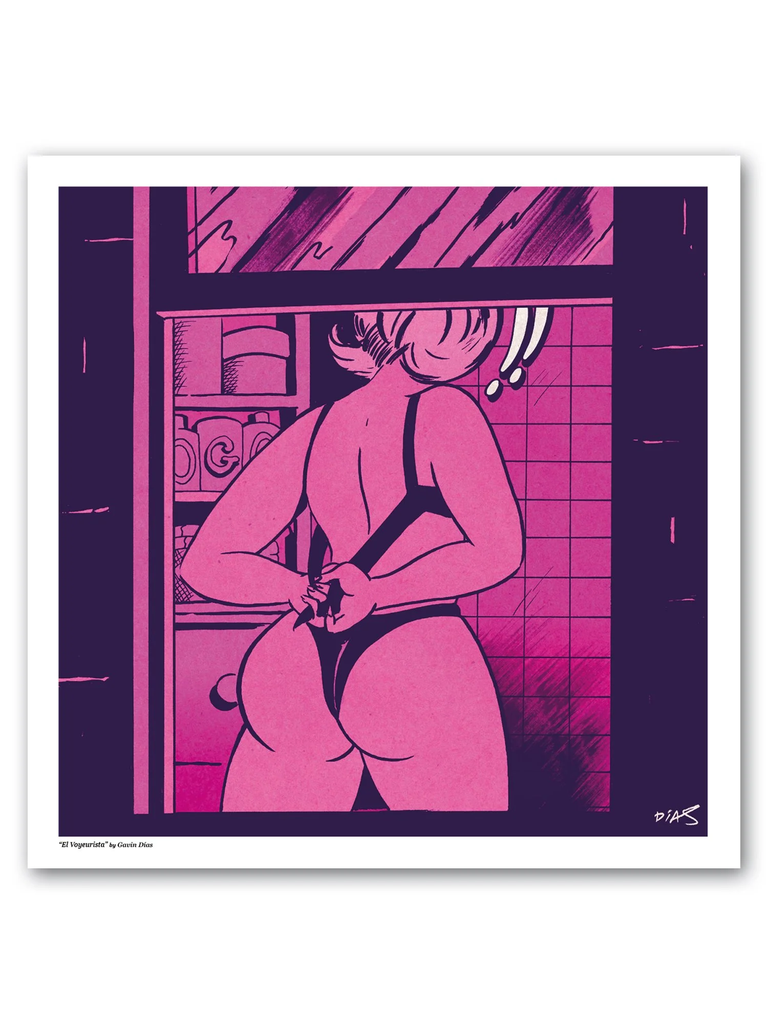 “El Voyeurista’’ 9x9" Print