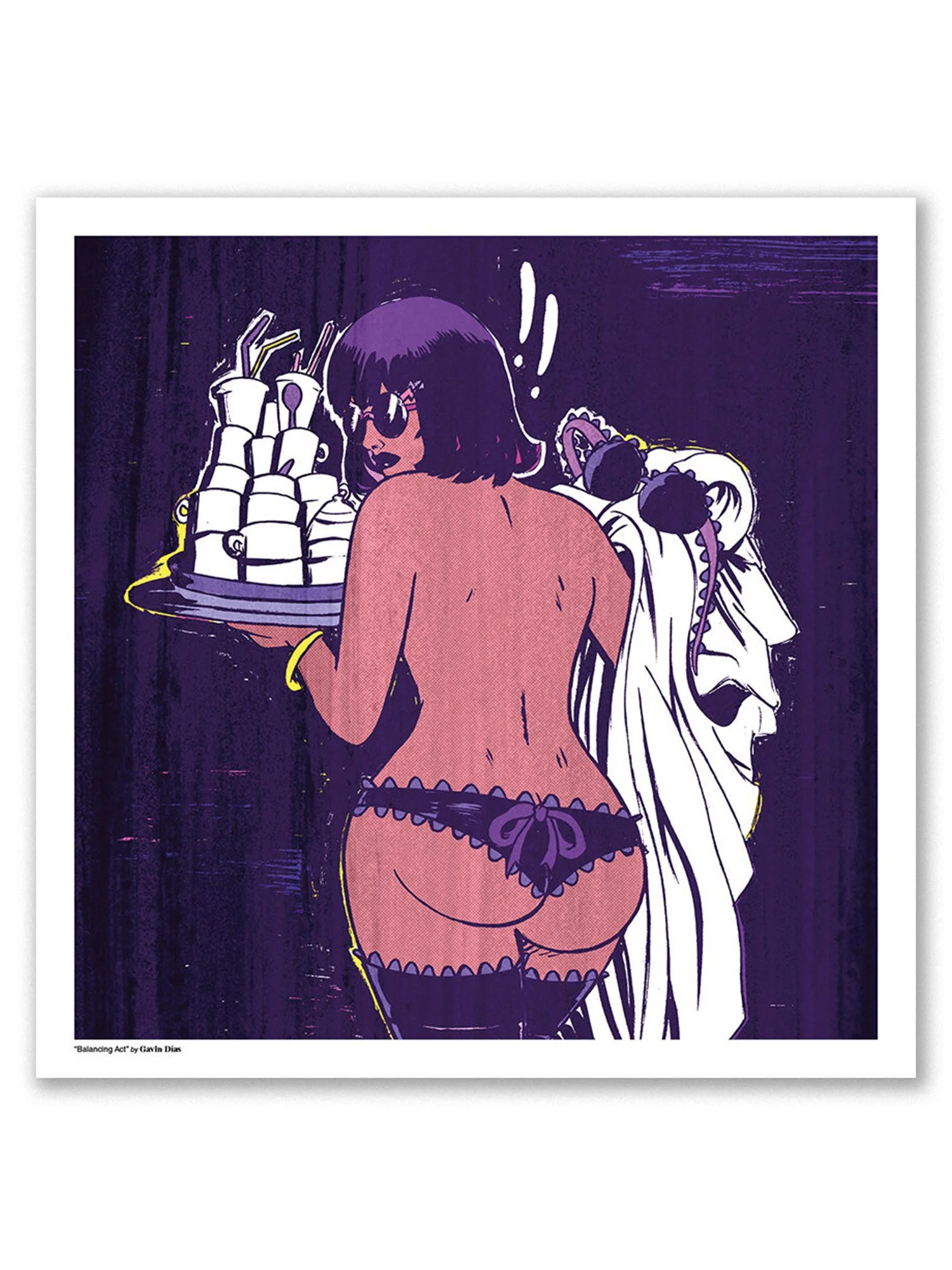 "Balancing Act" (23x23cm) Print