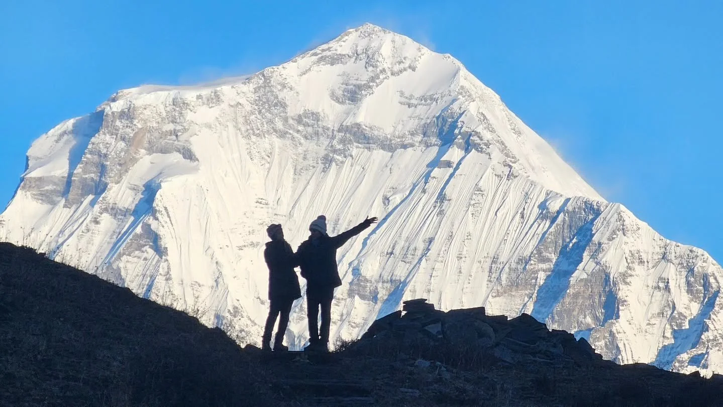 Its was an absolute honour for us to witness the magnificence of tbis  massive  wall of snow and ice called "Dhavala Giri". The scale is hard to imagine unless you know the history and you actually see the peak in real life. Just one massiv