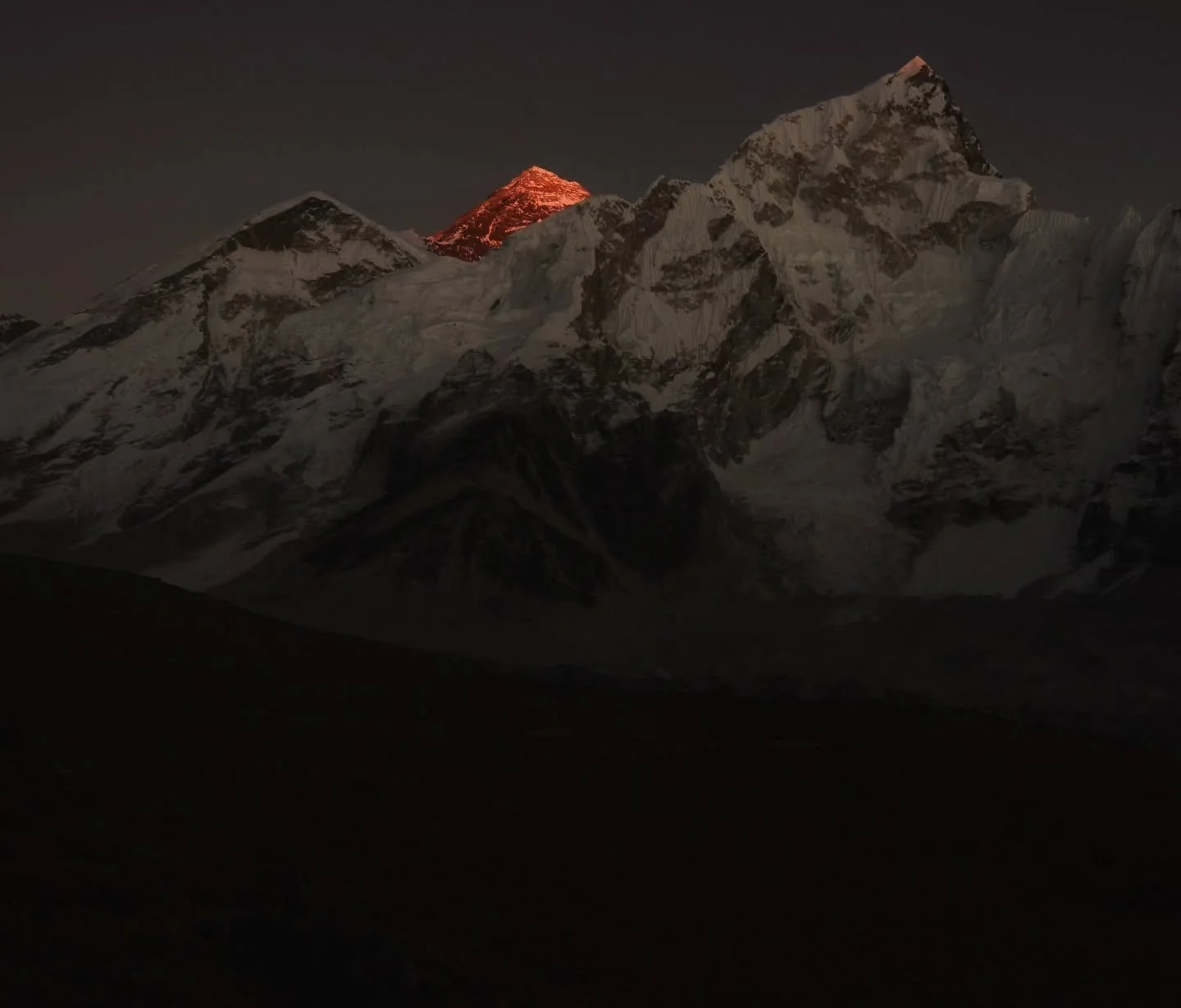 Last light, highest peak.