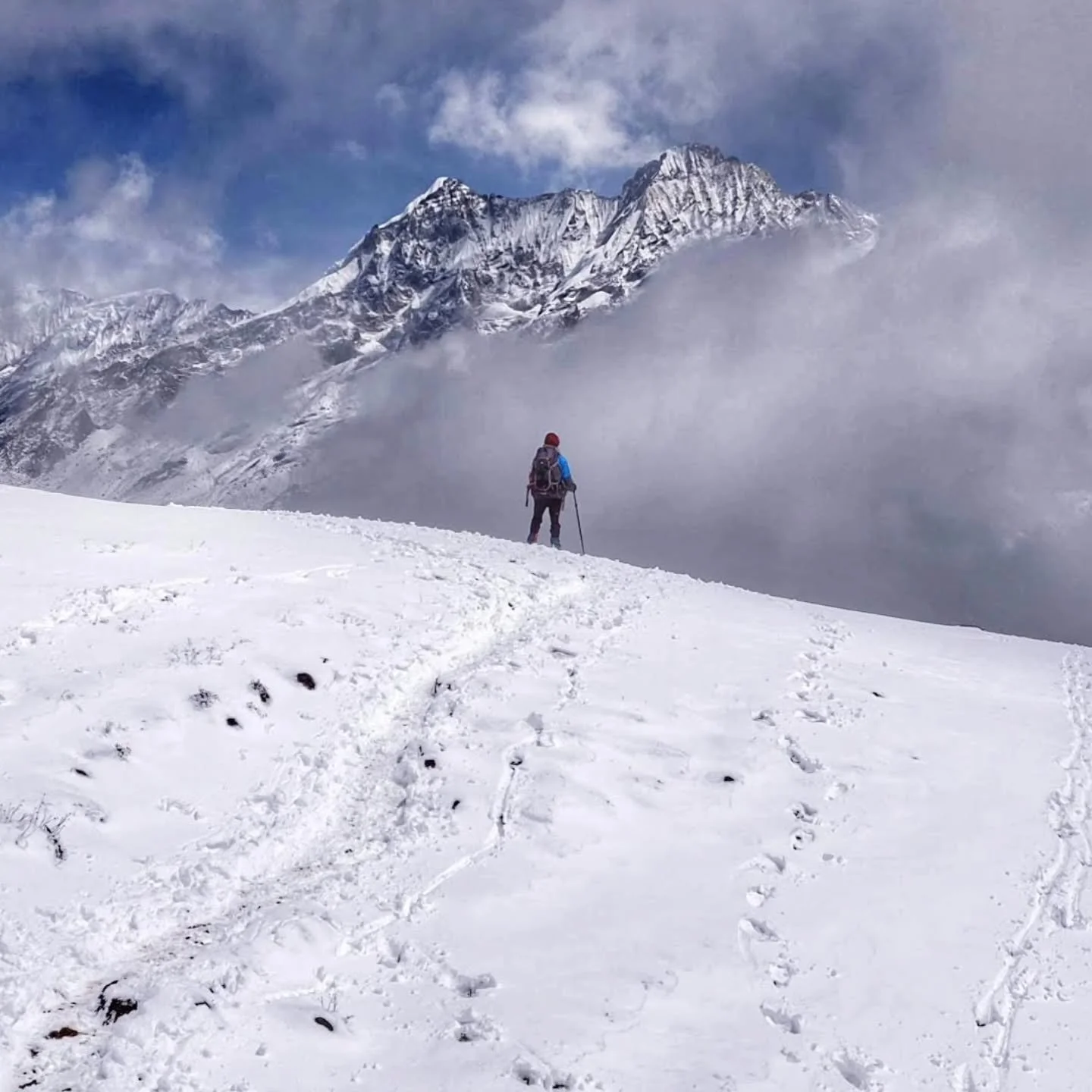 Google Photos has a funny way of reminding you how fast time flies. Still cannot believe that this was 7 years ago!
Some of the best people to trek with,on one of the best treks to experience. We had rain, hail, heavy snowfall, sun and everything els