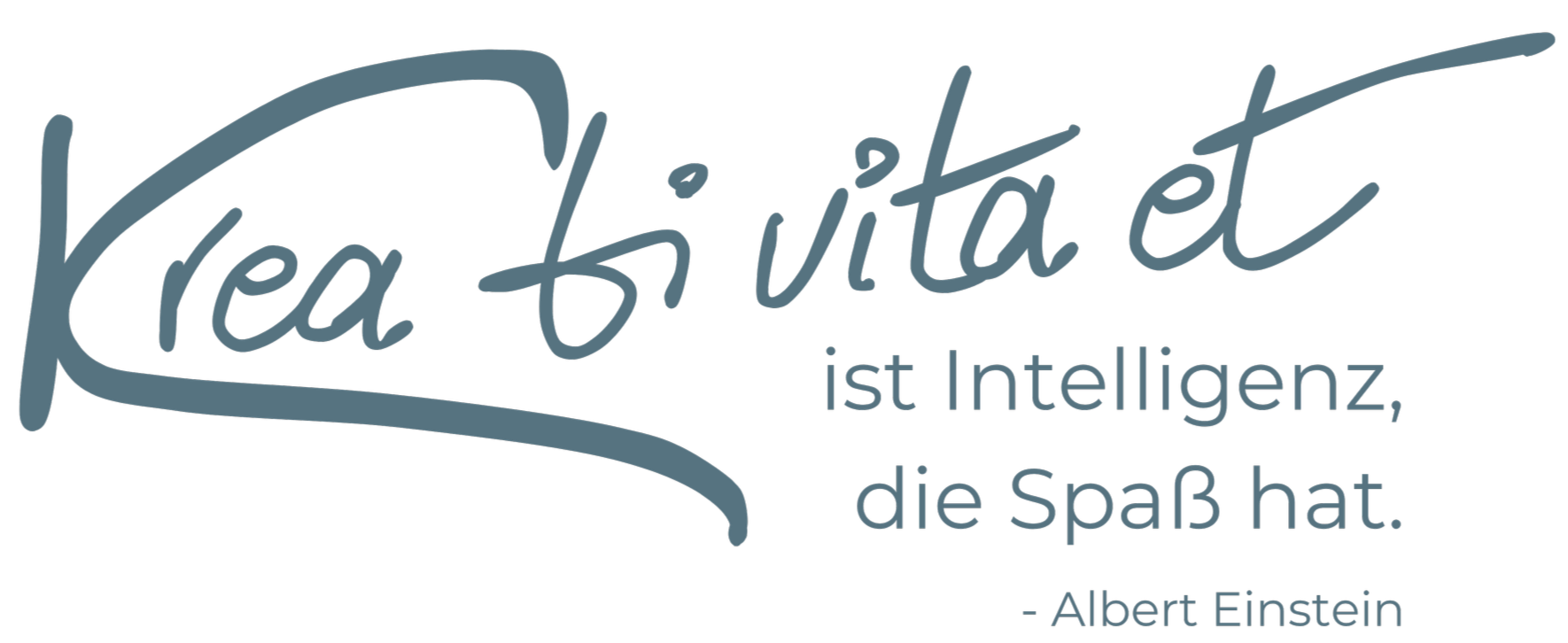 Kreativität ist Intelligenz die Spaß hat