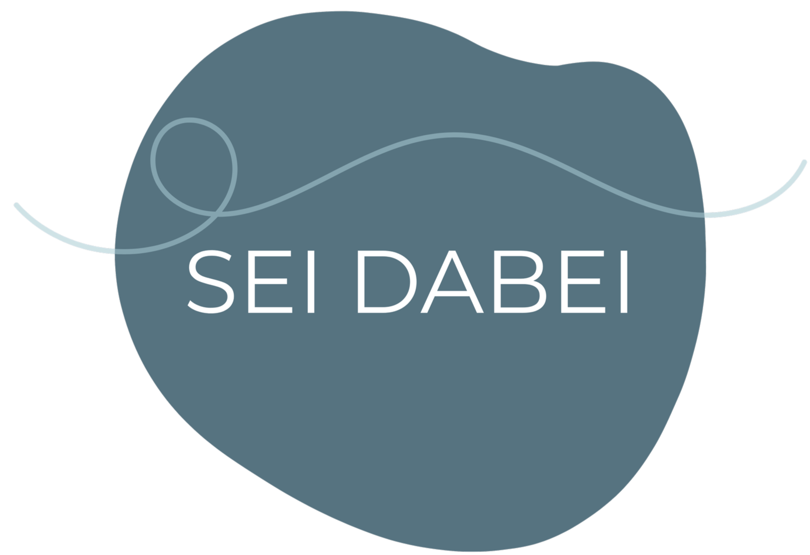 Sei Dabei Bild Blau mit Linie