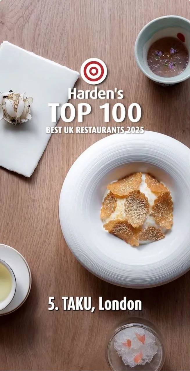 Taku makes Top 100 Restaurants in UK List