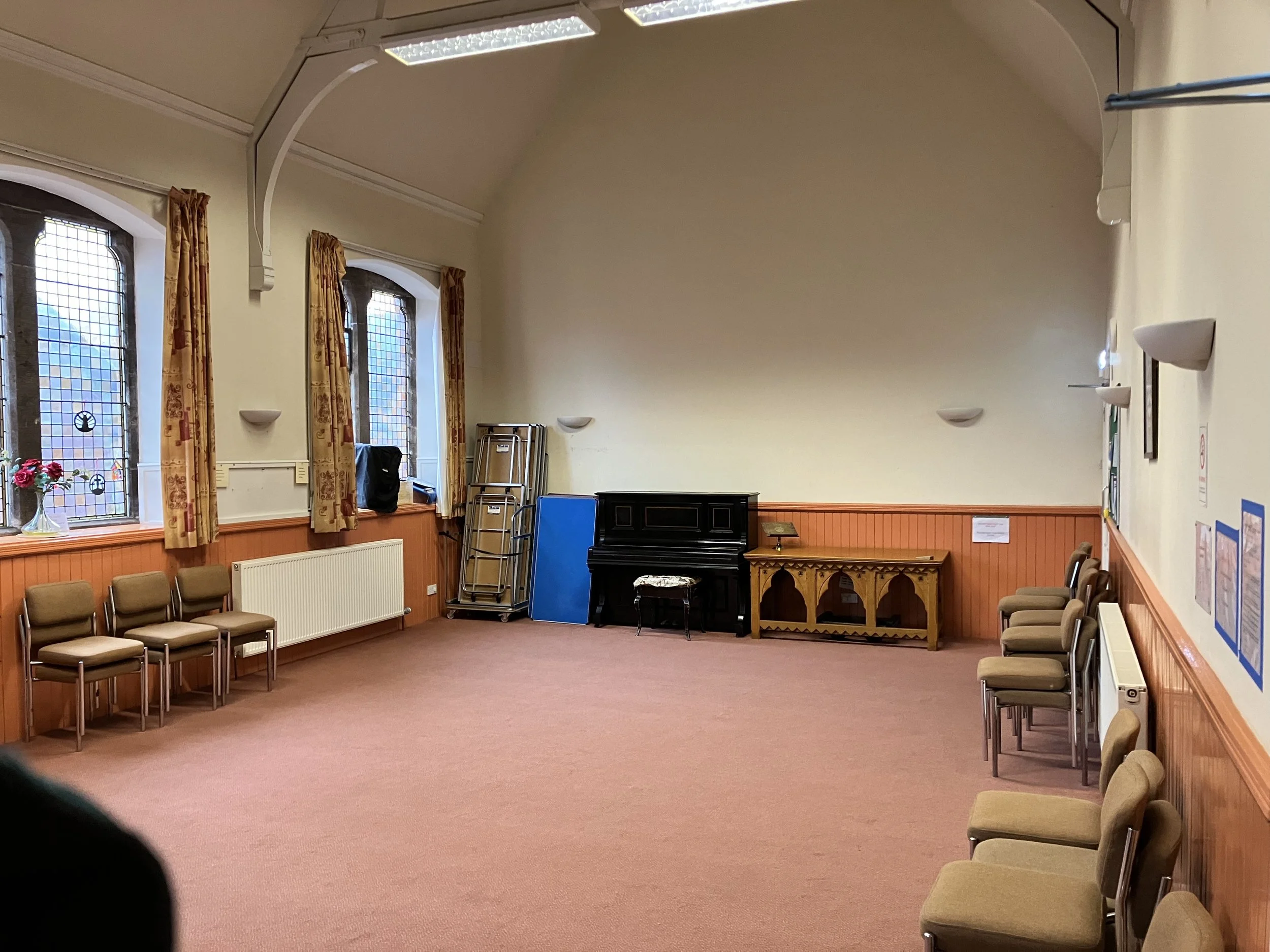 Small Hall showing piano