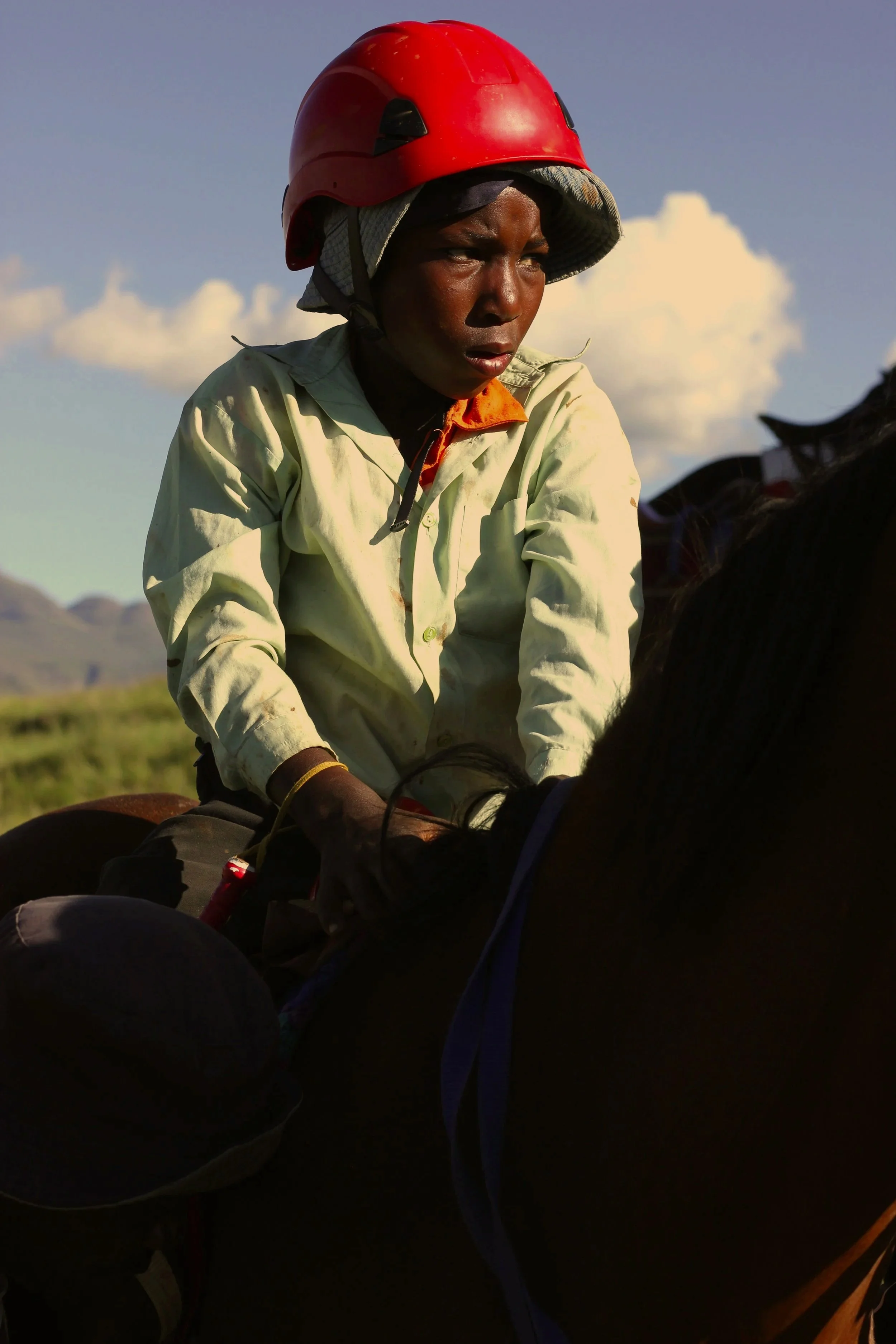Portraits of Lesotho horsemen 