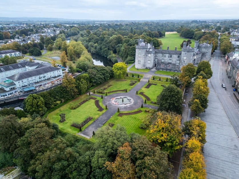 view of Kilkenny Castle from the interior courtyard