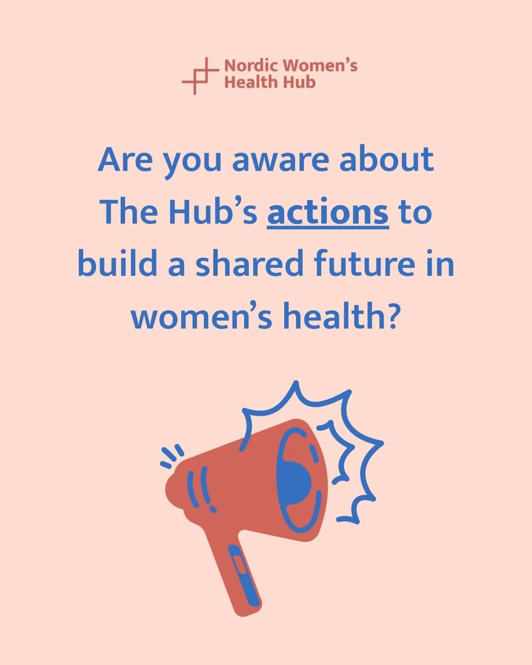 On this International Day of Action for Women&rsquo;s Health The Hub is highlighting the actions that we are taking to strengthen women&rsquo;s healthcare across the Nordics 🩵 

Change does not come without action and active participation ~ Swipe to