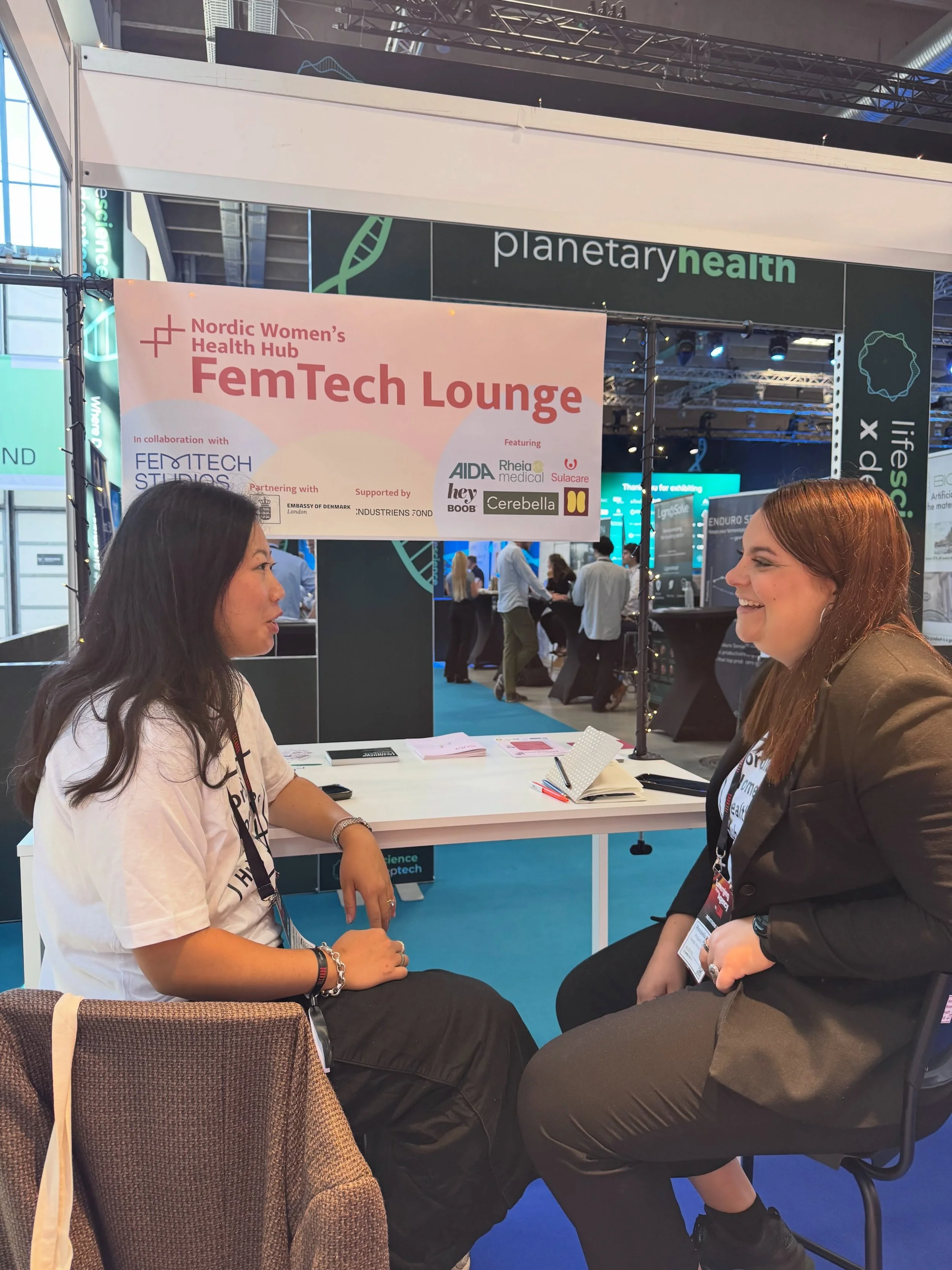 Thank you so much for visiting us at the #FemTechLounge on day 2 of TechBBQ ❤️&zwj;🔥

A special thank you to Rheia Medical, Cerebella and HeyBoob for their start-up showcases today, and to @ullasommerfelt from @femtechstudios and @previto.ai for the