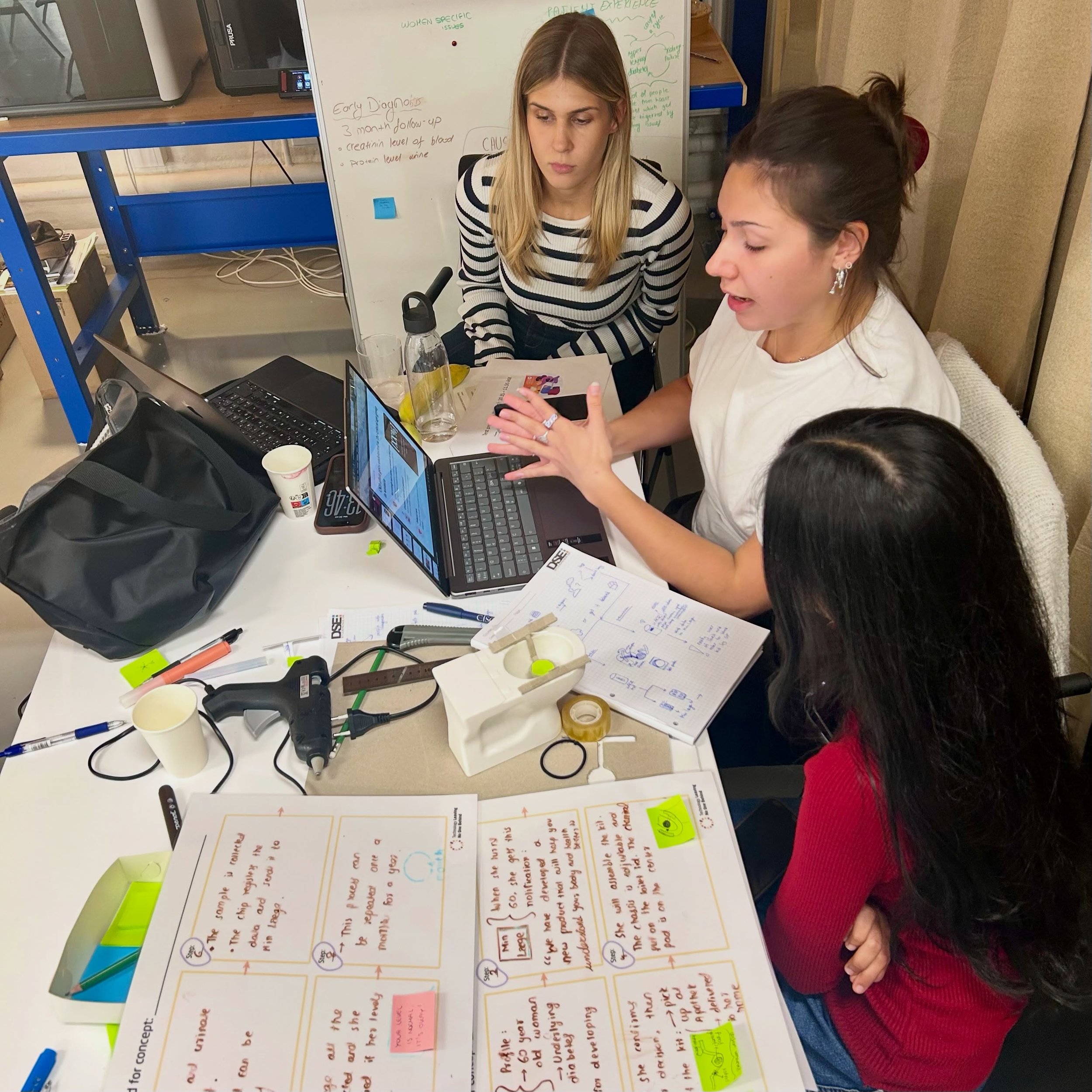 Innovation Minisprint Day 2 recap!💡 @dtuskylab

Today the four teams prototyped their ideas, gathered feedback from potential users, and presented their final solutions for women with chronic kidney disease to our partners @boehringer_ingelheim and 