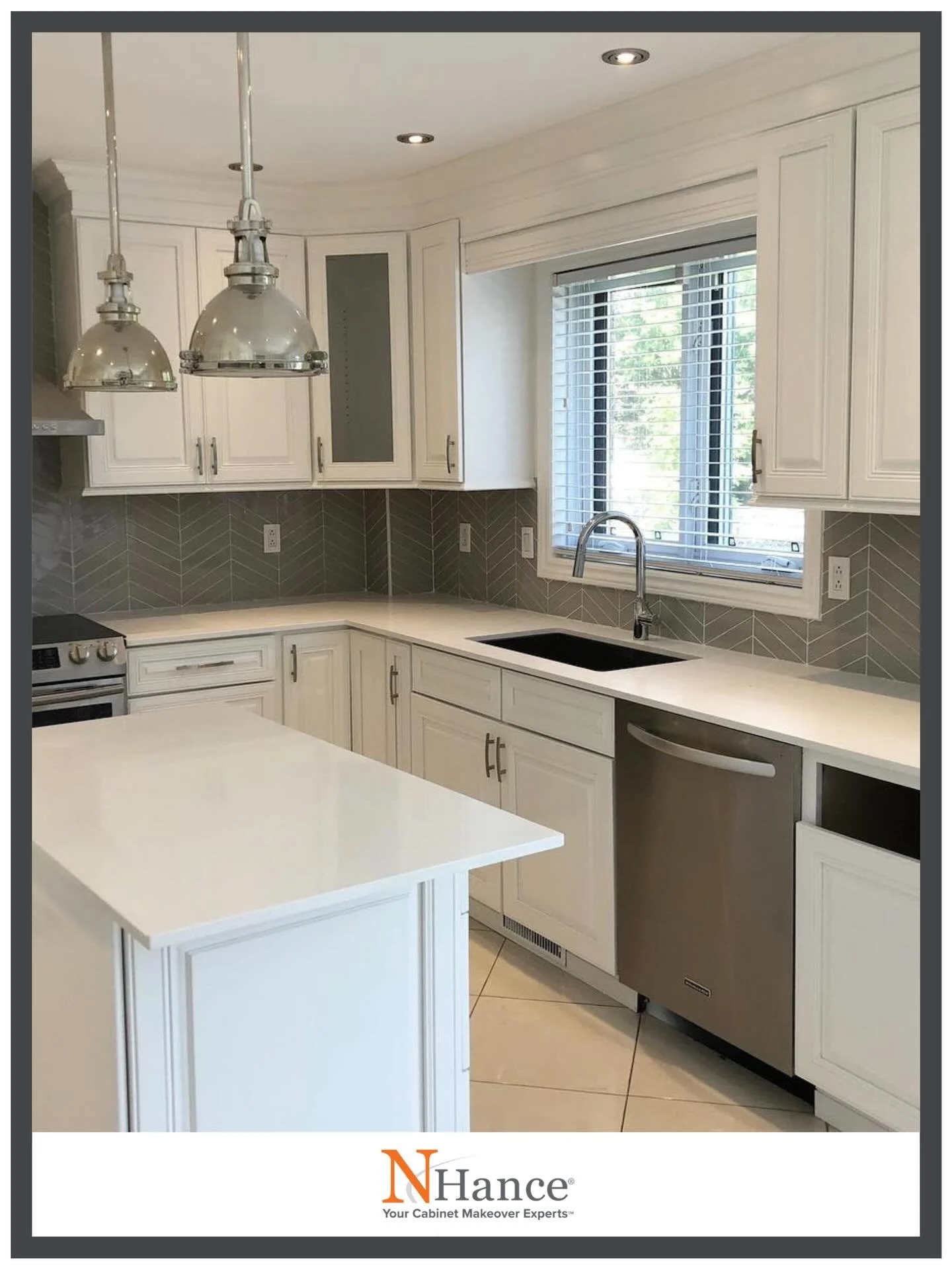 Clean. Bright. Done right.

This kitchen didn&rsquo;t need a full renovation, it needed a smart upgrade.

We took the existing cabinets and transformed them into a crisp, modern centerpiece that instantly elevates the entire space. No chaos. No long 