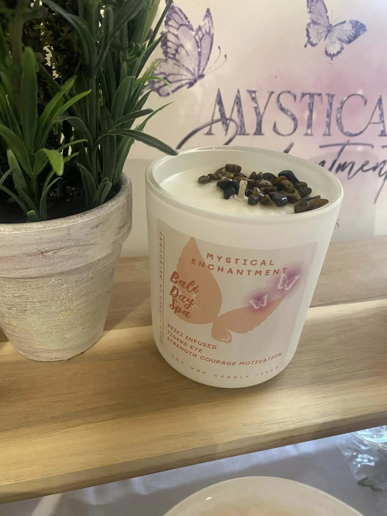 Mystical Enchantment Tiger's Eye Candle 300 Grams