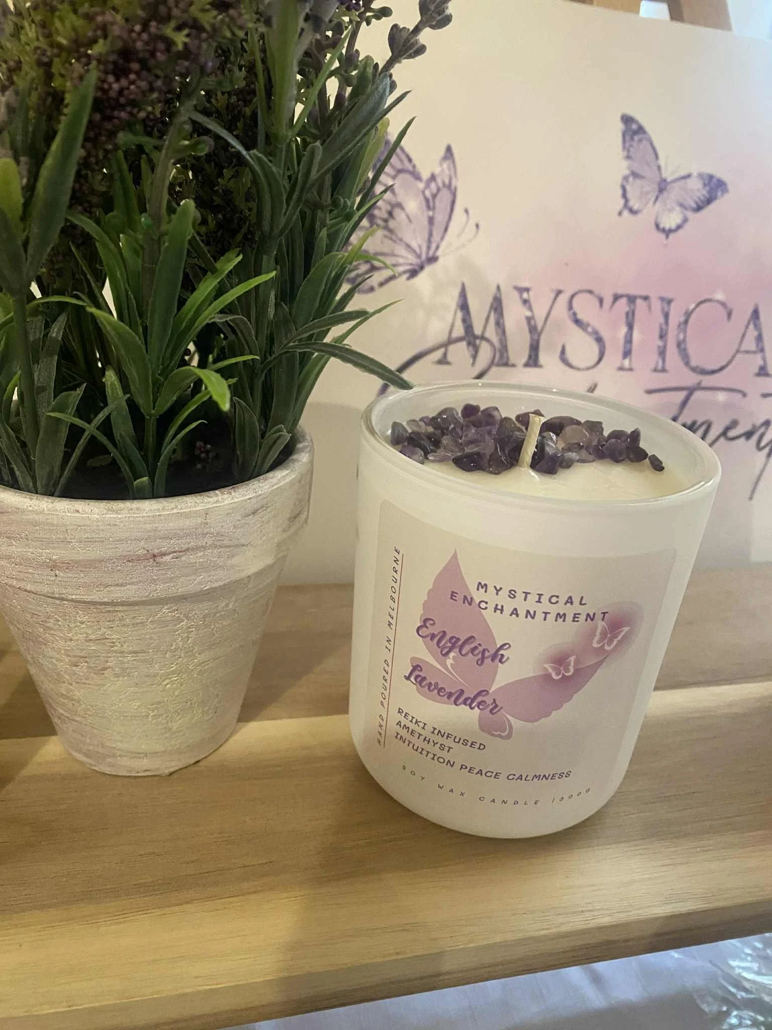 English Lavender Natural Soy Wax Candle 300 Grams