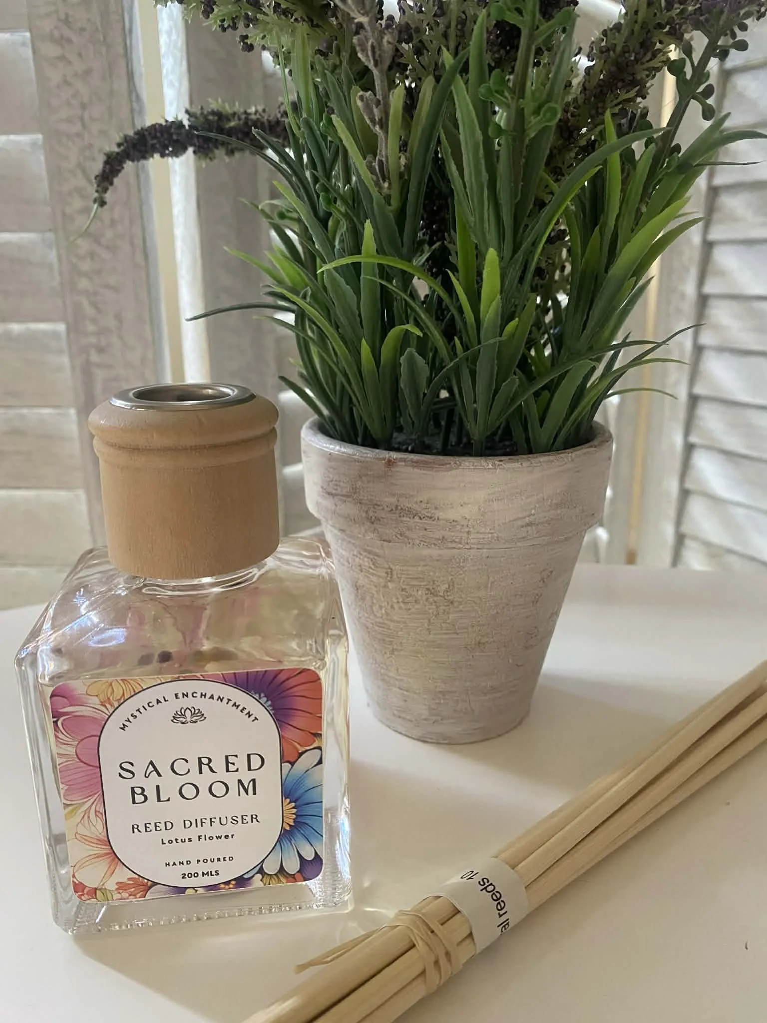 Sacred Bloom Lotus Flower Reed Diffuser