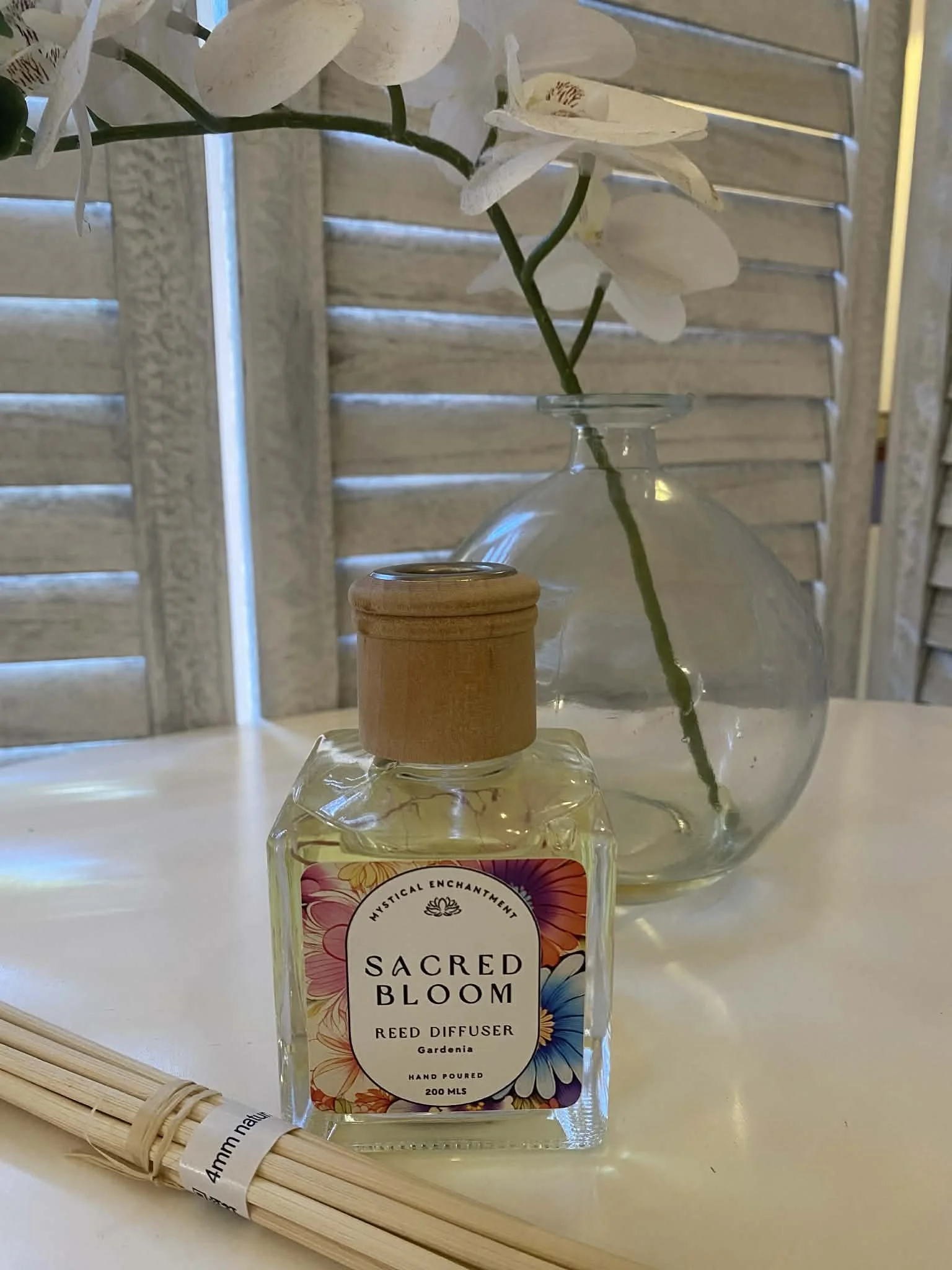 Sacred Bloom Gardenia Natural Reed Diffuser