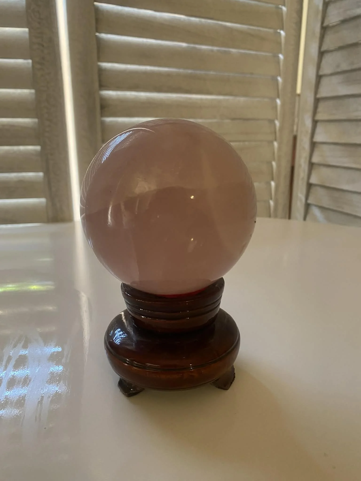 Rose Quartz Crystal Ball of Unconditional Love